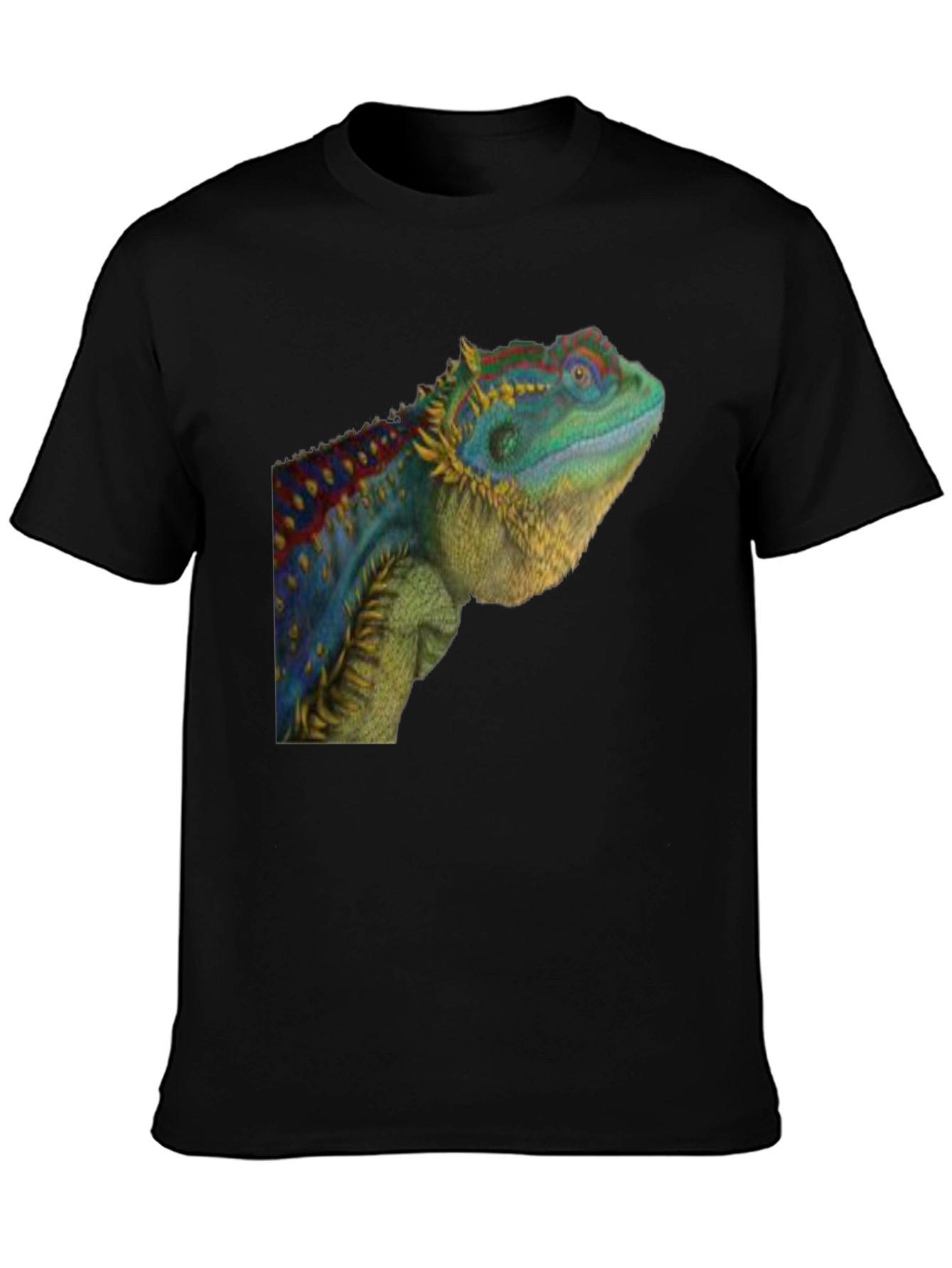 Black Lizard Graphic T-Shirt - Cool Reptile Tee view 3