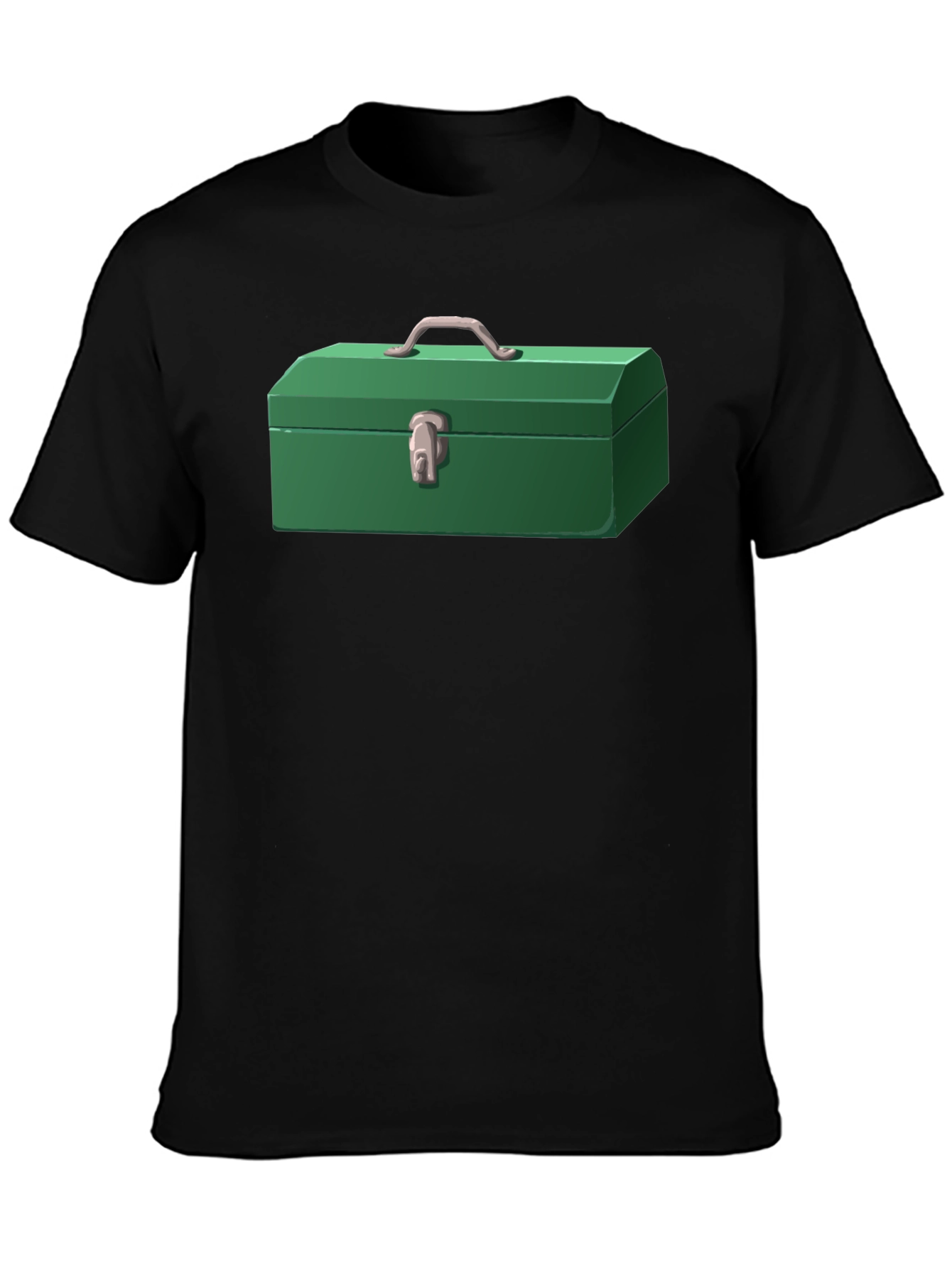 Black Toolbox T-Shirt: Cartoon Graphic Tee view 3