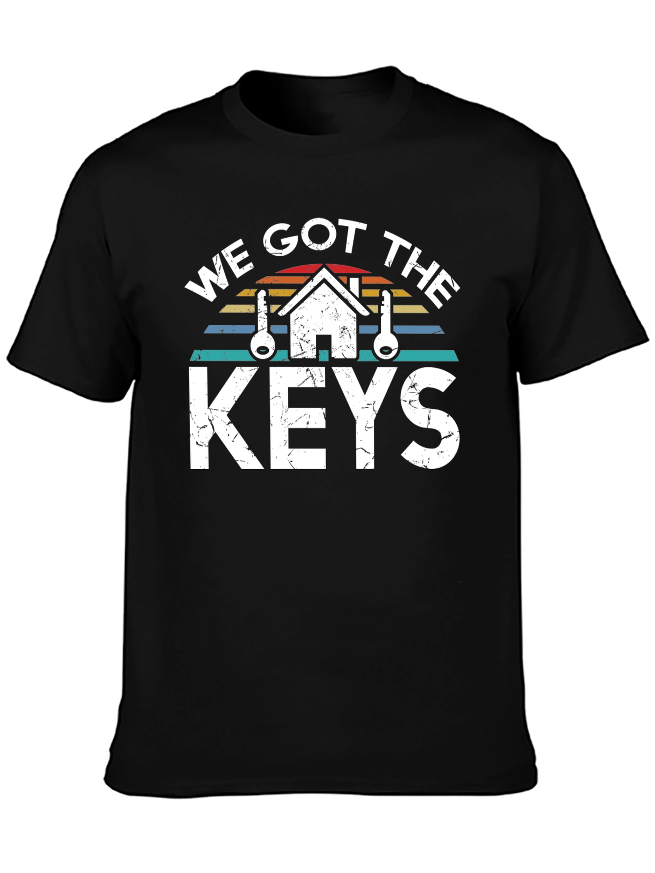 Black We Got The Keys Graphic T-Shirt view 3