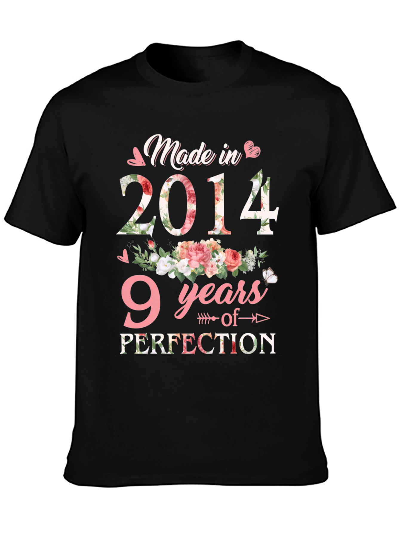 Black Made in 2014, 9 Years of Perfection T-Shirt view 3