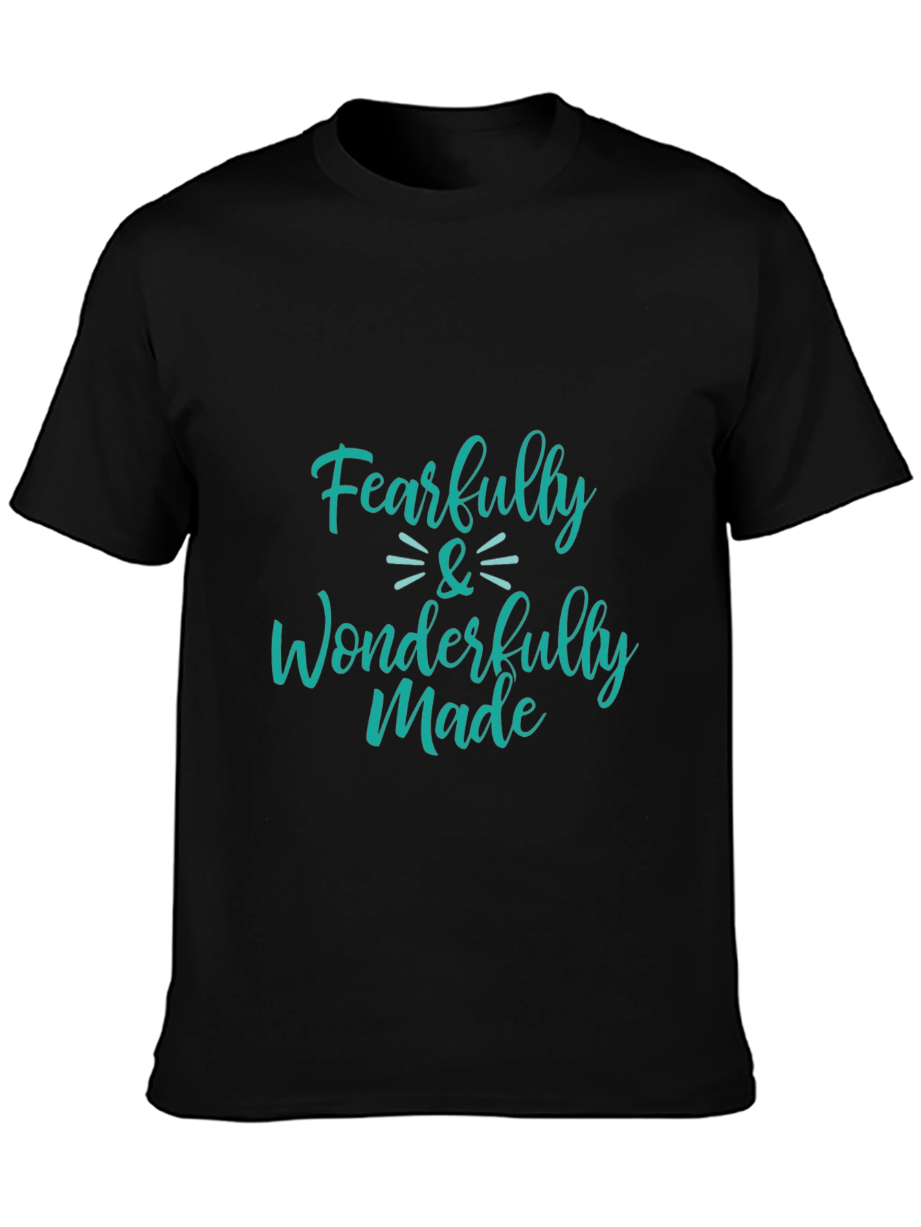 Black Fearfully and Wonderfully Made Graphic Tee view 3