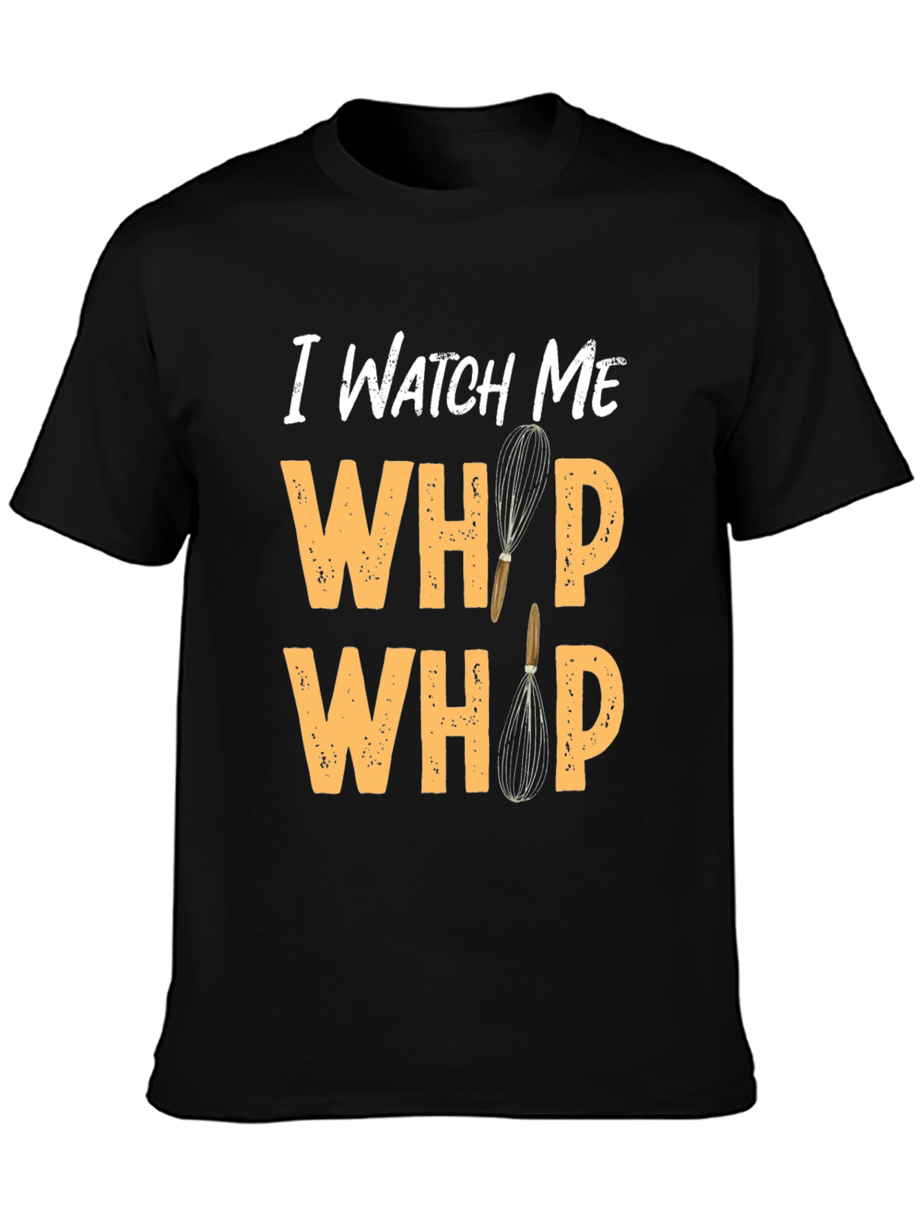 Black Watch Me Whip Novelty Black T-Shirt view 3