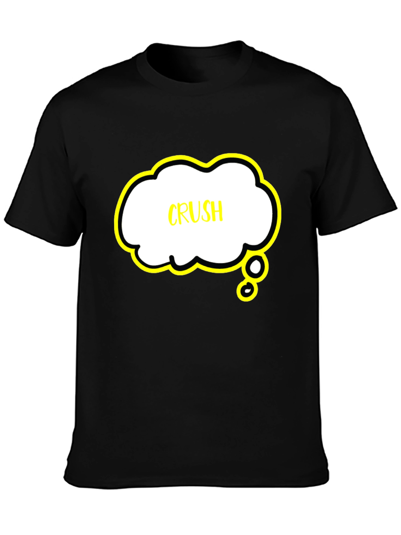 Black Crush T-Shirt - Black Graphic Tee view 3