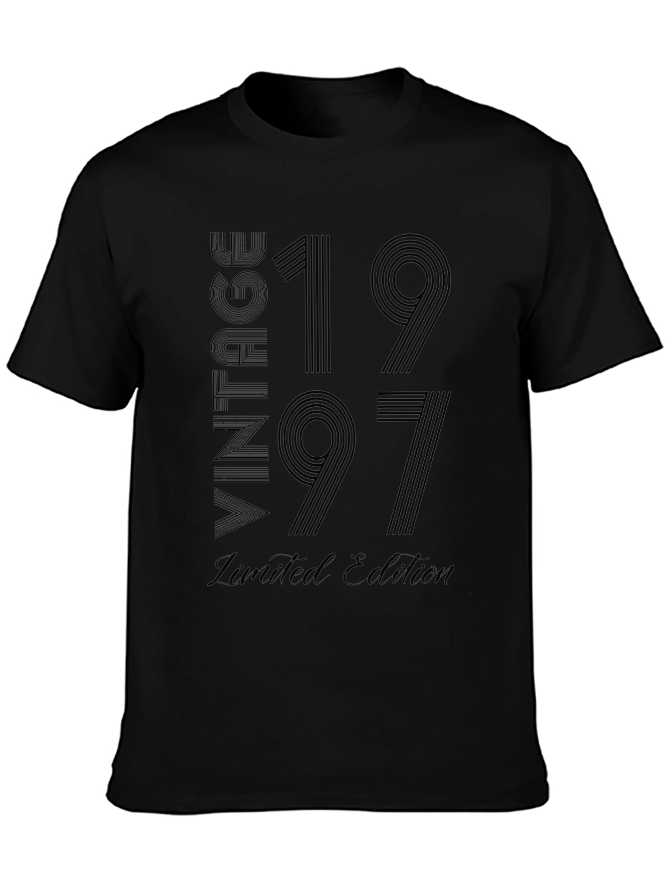 Black Vintage 1997 Limited Edition Black T-Shirt view 3