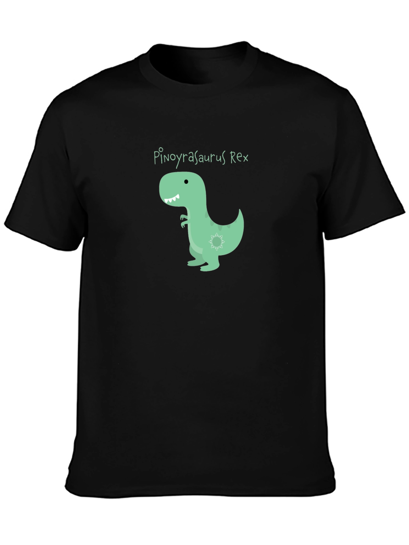 Black Pinoyrasaurus Rex T-Shirt - Black view 3
