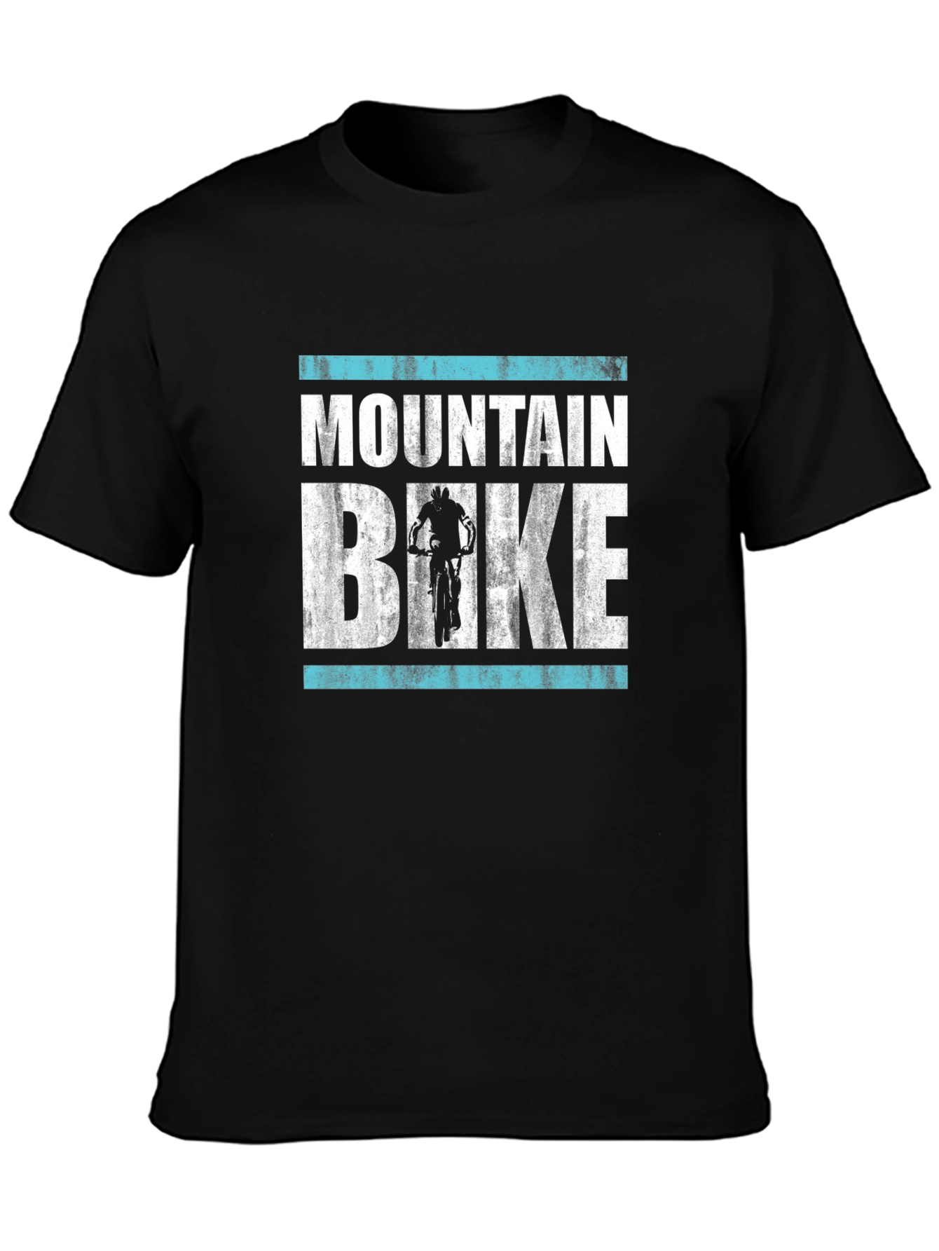 Black Mountain Bike Graphic Tee - Black view 3