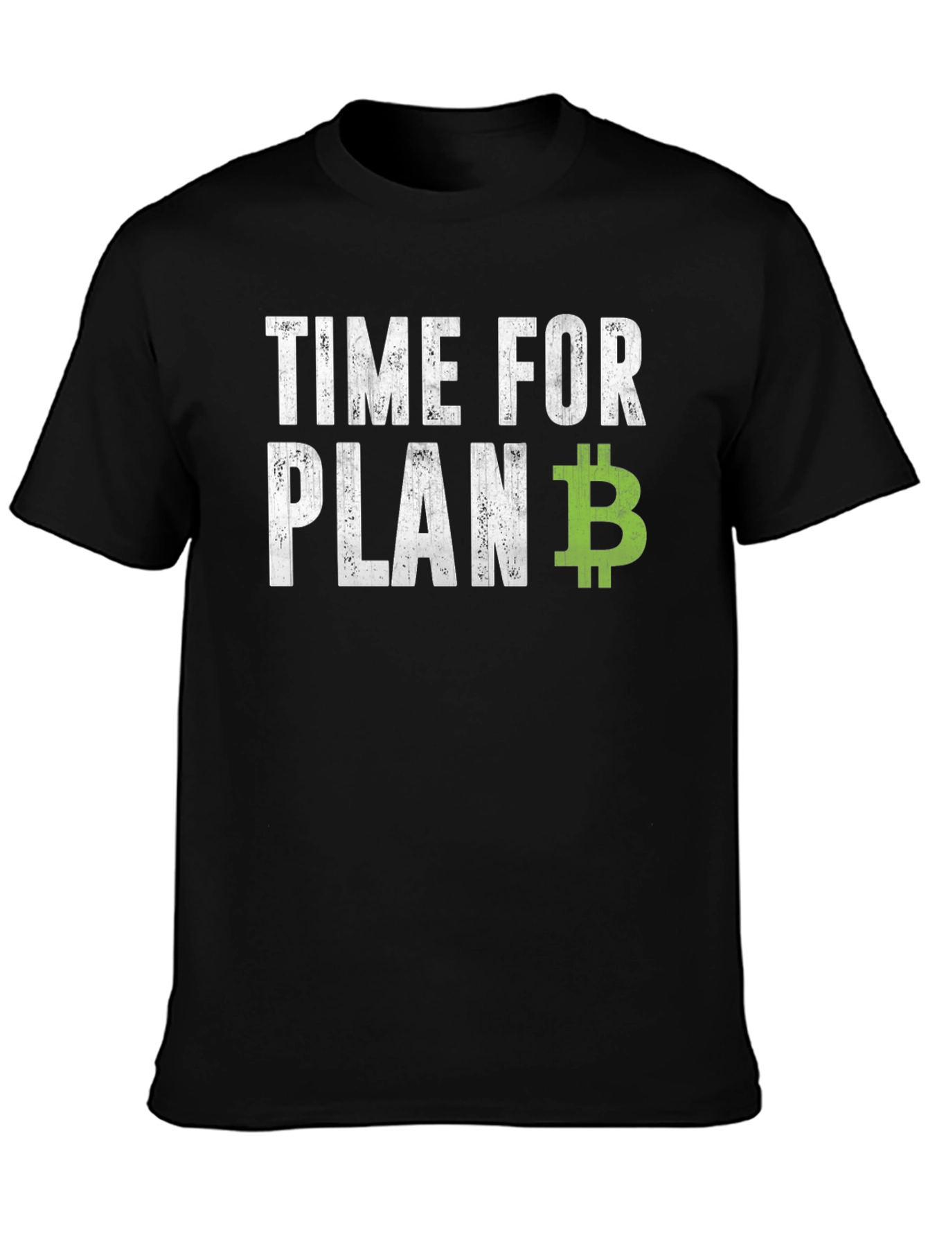 Black Time for Plan B - Bitcoin Graphic T-Shirt view 3