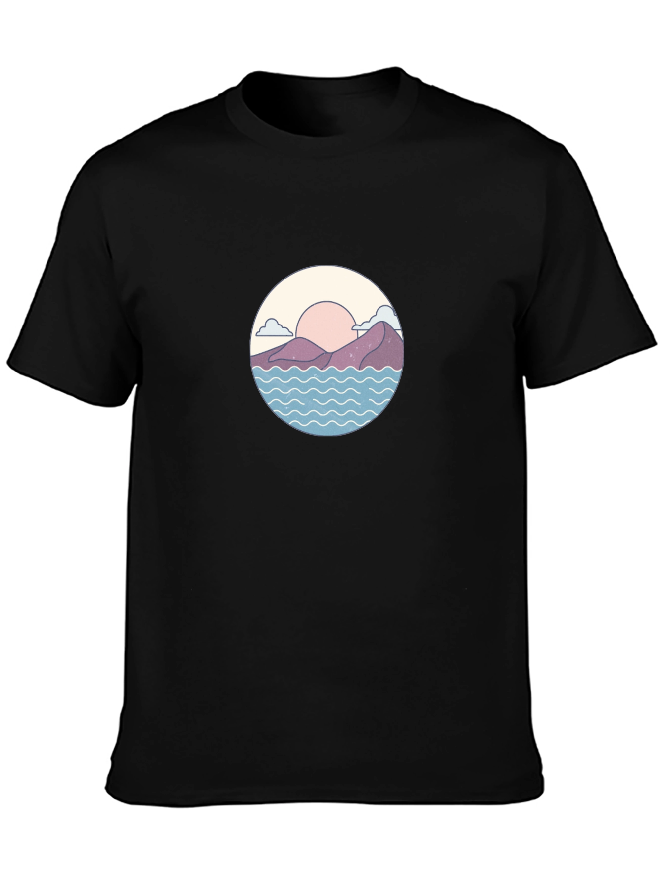 Sunset Wave Graphic Tee - 3