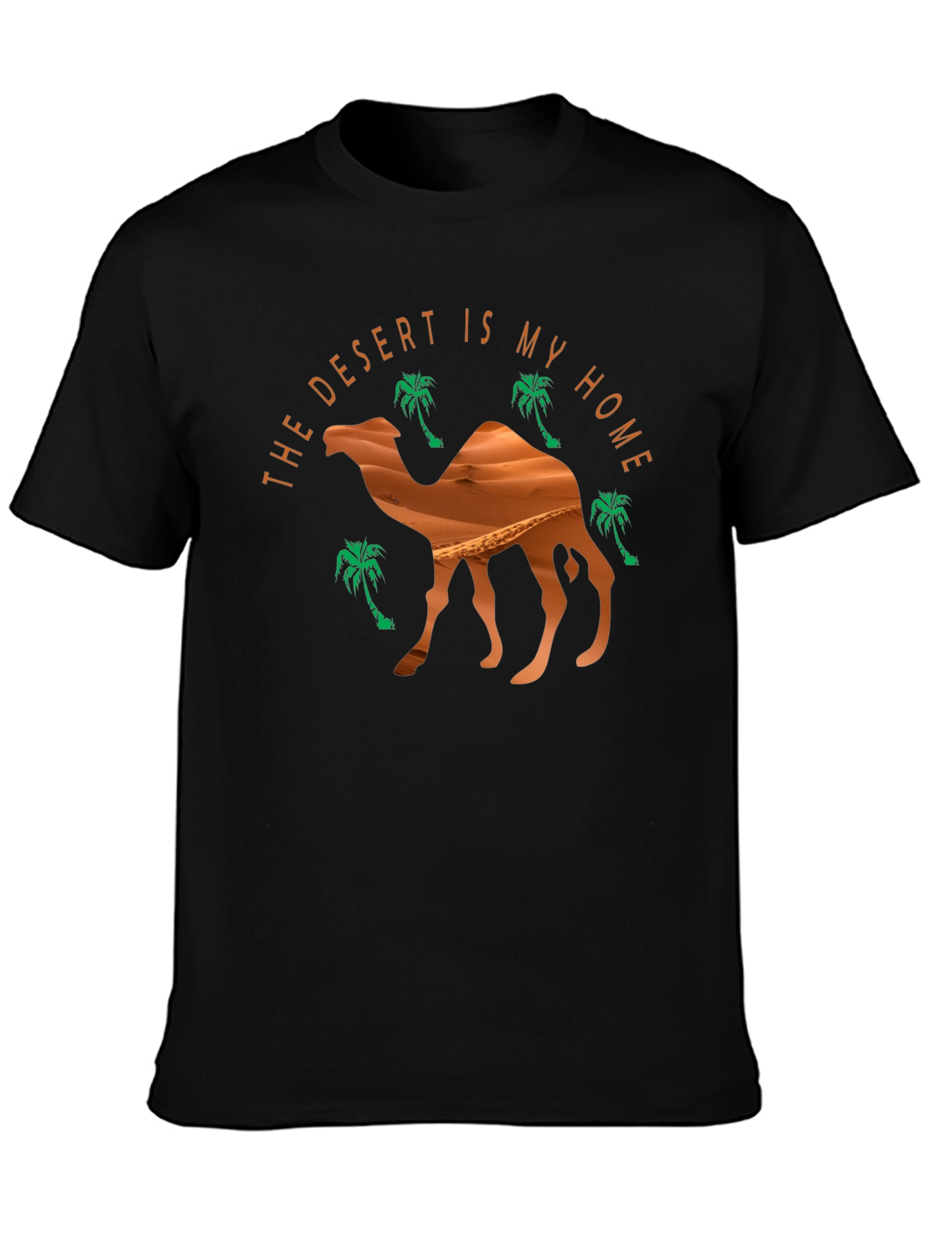 Black Desert Home Camel Graphic Tee - Black view 3