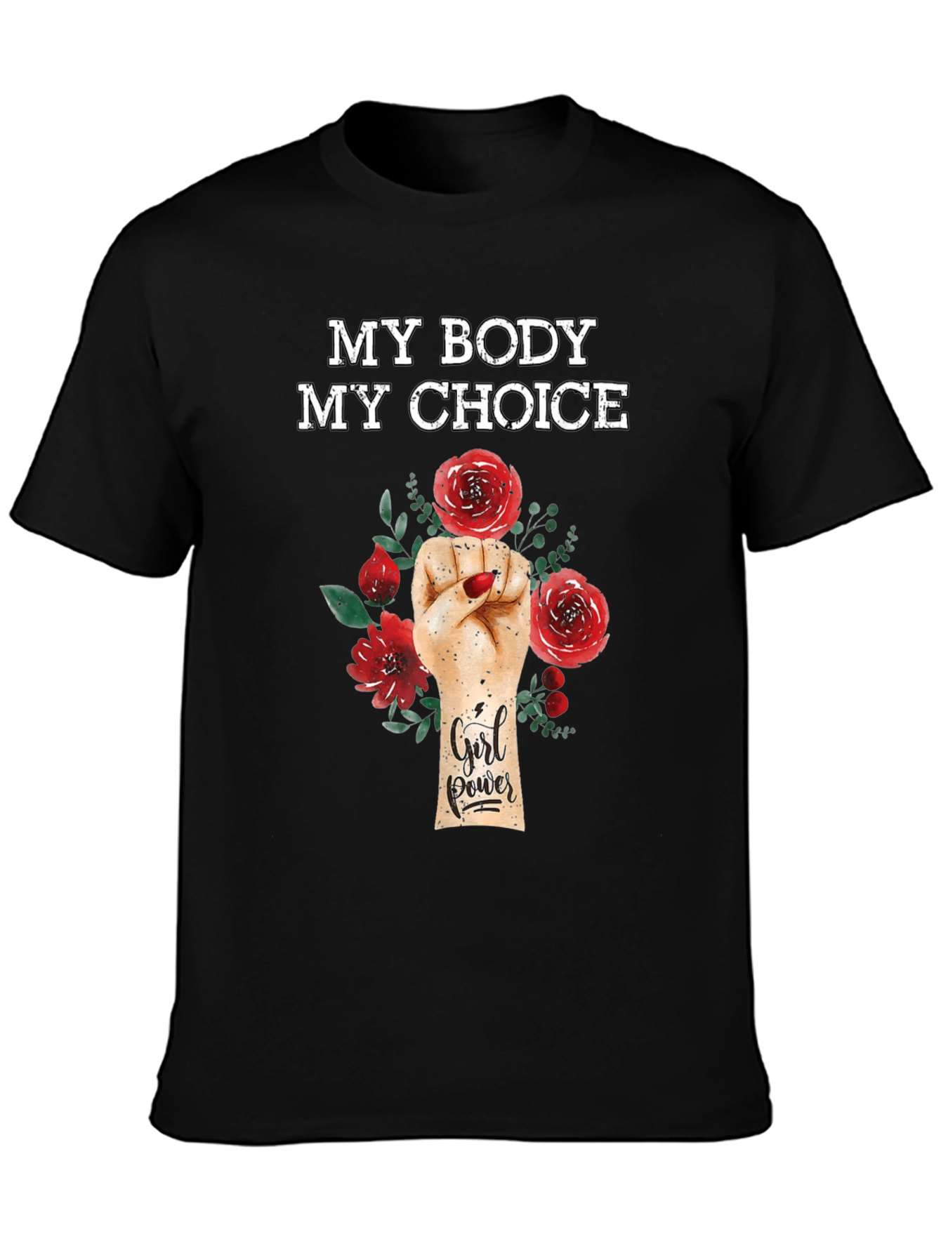 Black My Body My Choice Graphic T-Shirt view 3