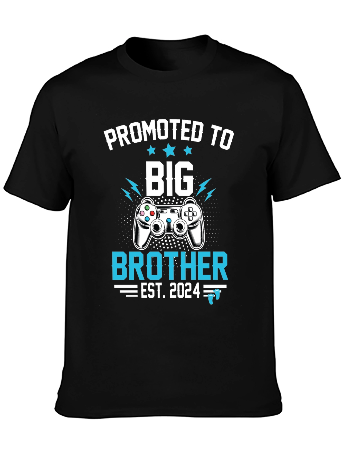 Black Promoted to Big Brother Gamer T-Shirt Est. 2024 view 3