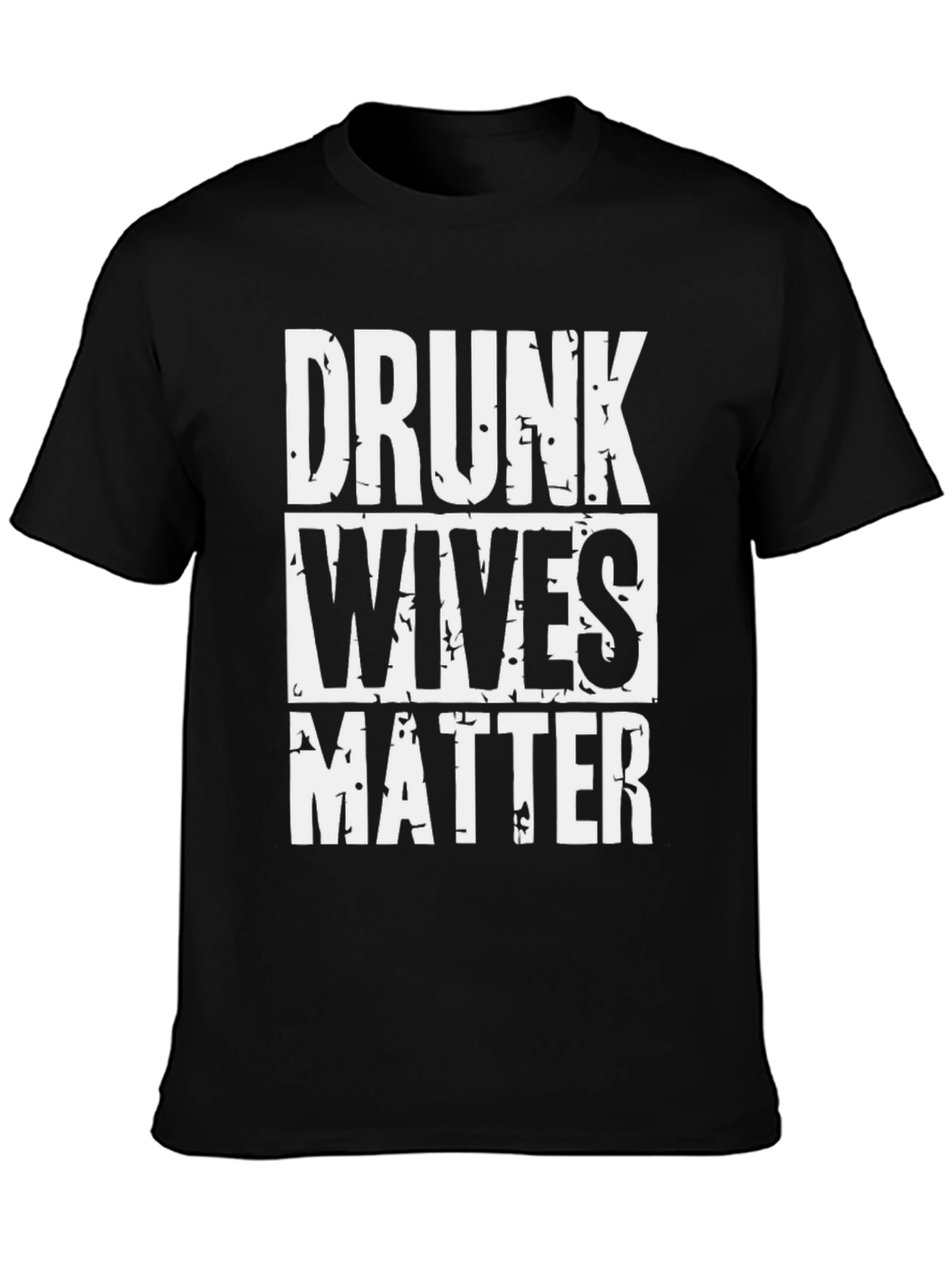 Black Drunk Wives Matter Graphic T-Shirt view 3