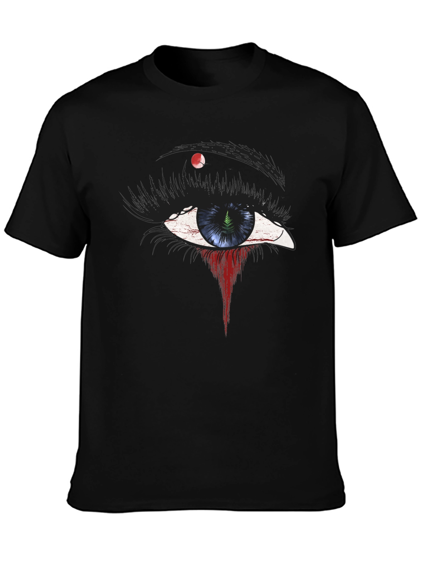 Black Eye Graphic Black T-Shirt view 3