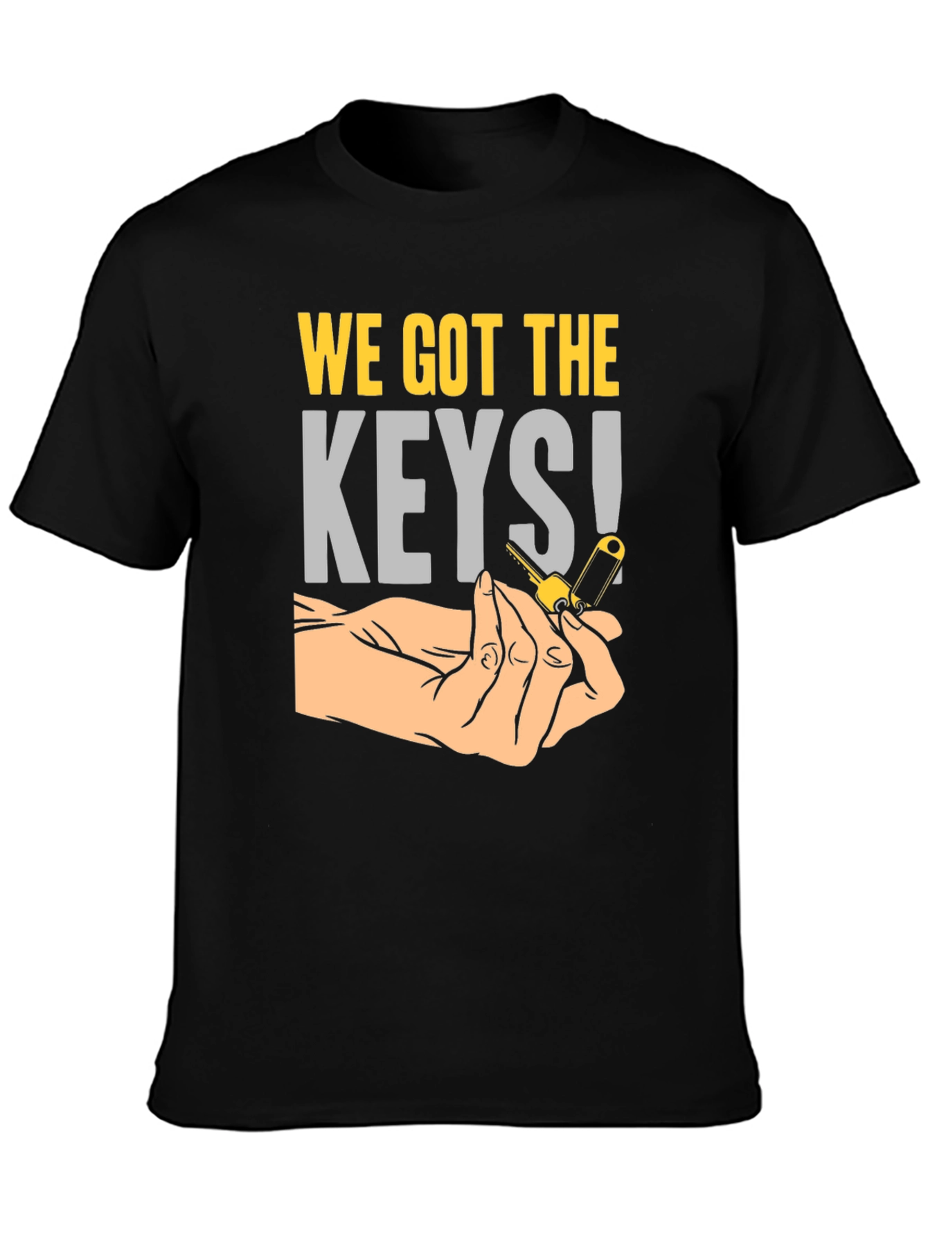 Black We Got The Keys T-Shirt view 3