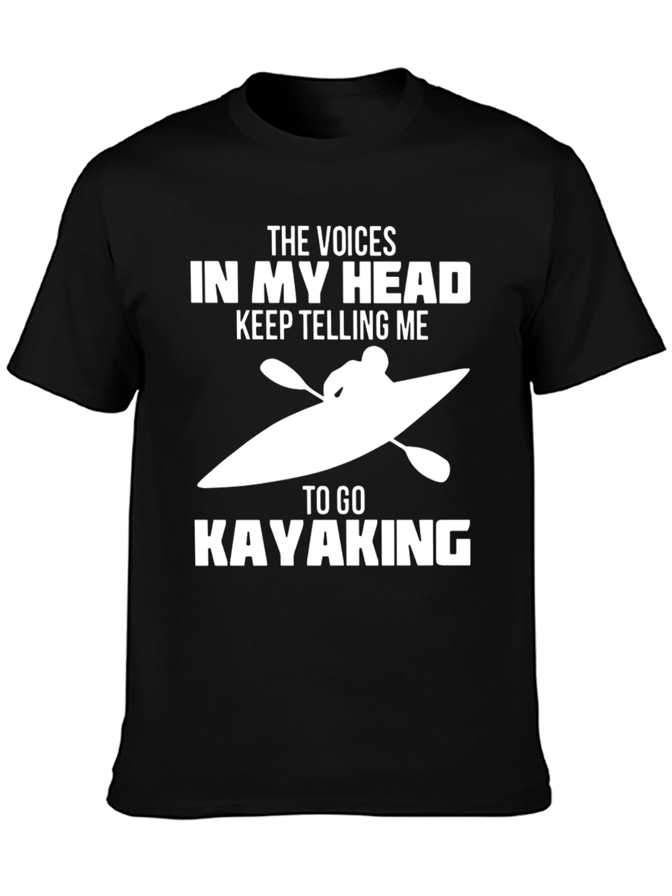 Black Voices in My Head Kayaking T-Shirt view 3