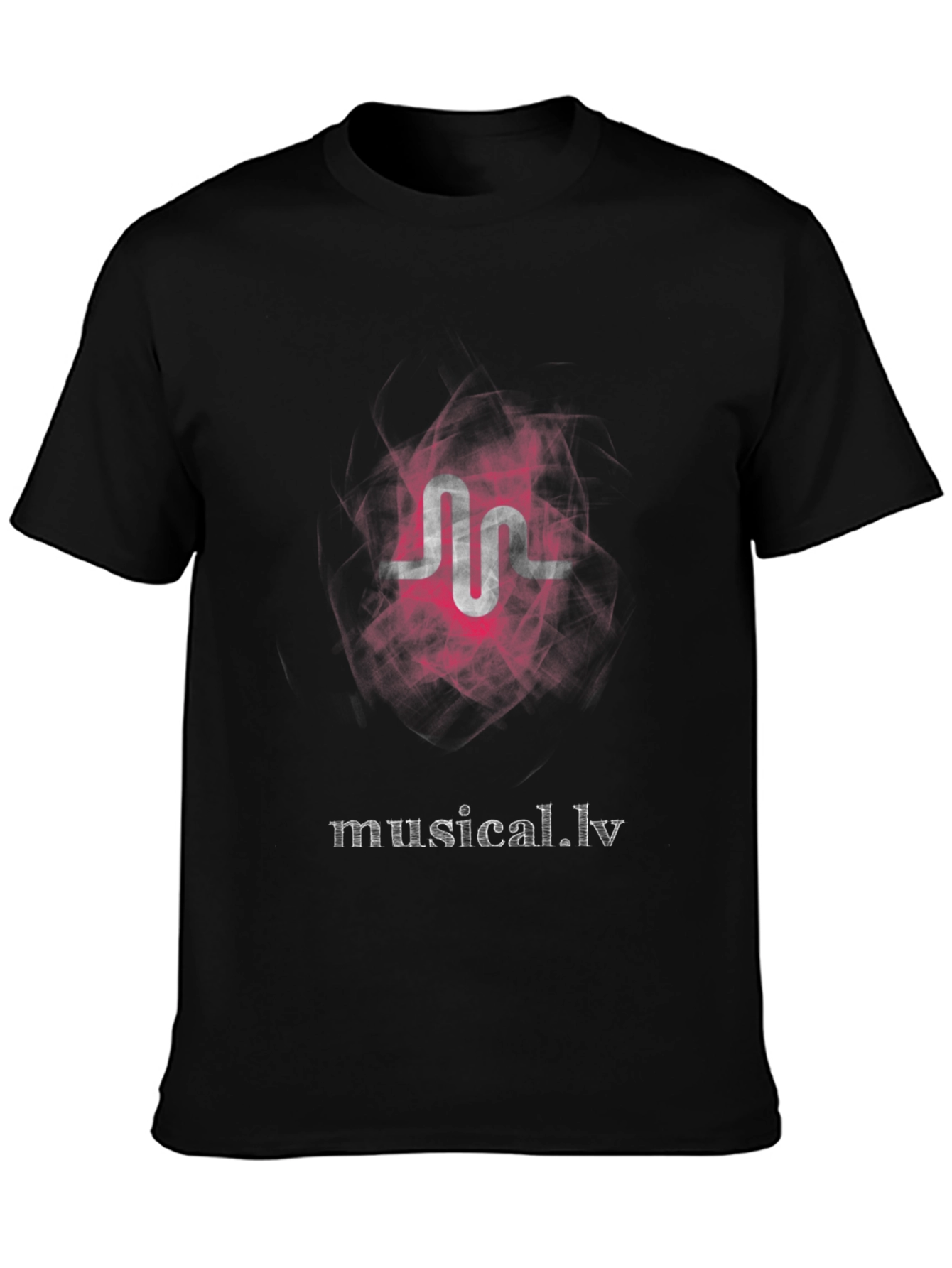 Black Musical.ly Logo Graphic T-Shirt - Trendy Black Tee view 3