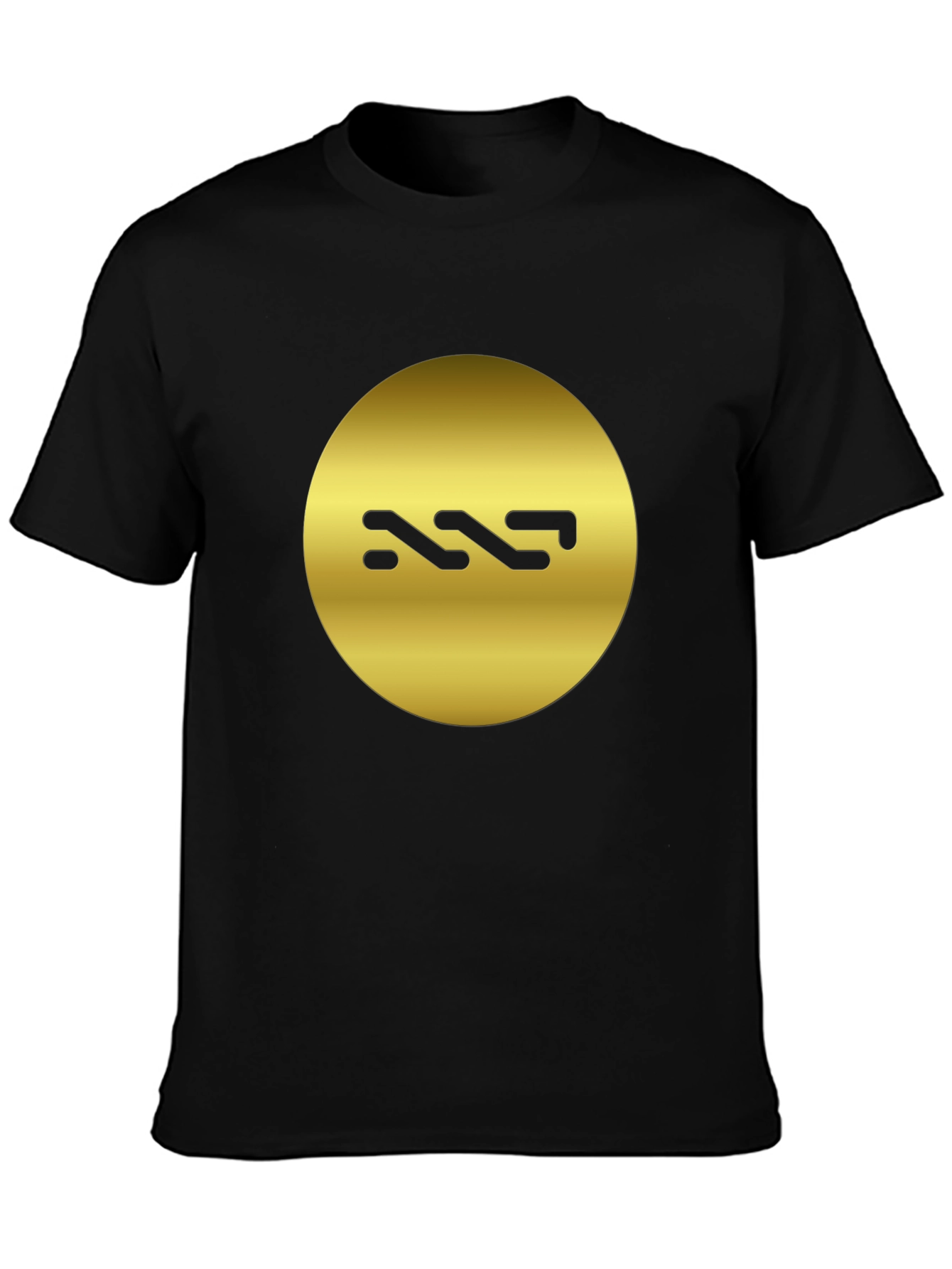Black Gold Logo Black T-Shirt view 3