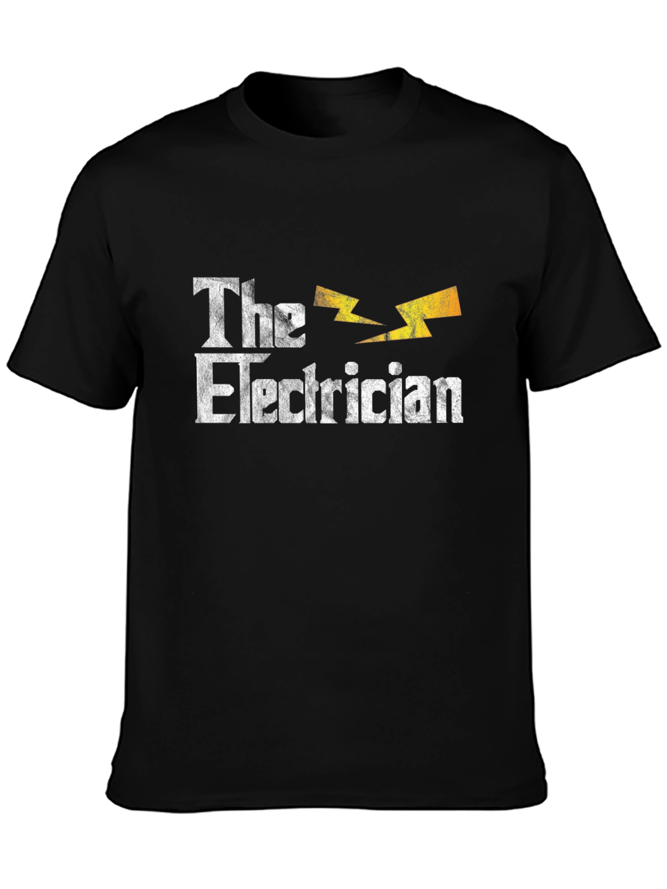 Black The Electrician T-Shirt - Novelty Gift Tee view 3