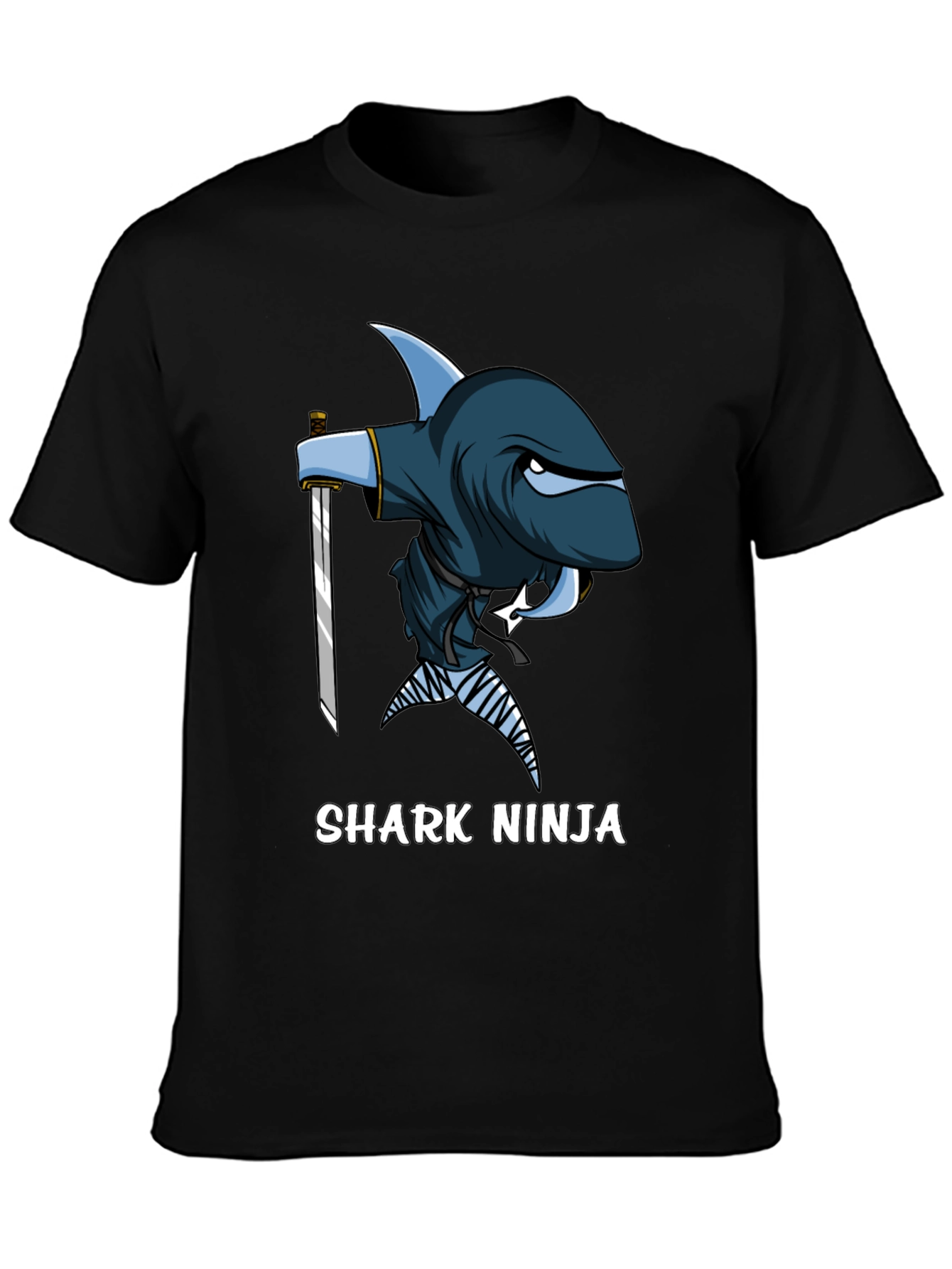 Black Shark Ninja T-Shirt - Unique Graphic Tee view 3