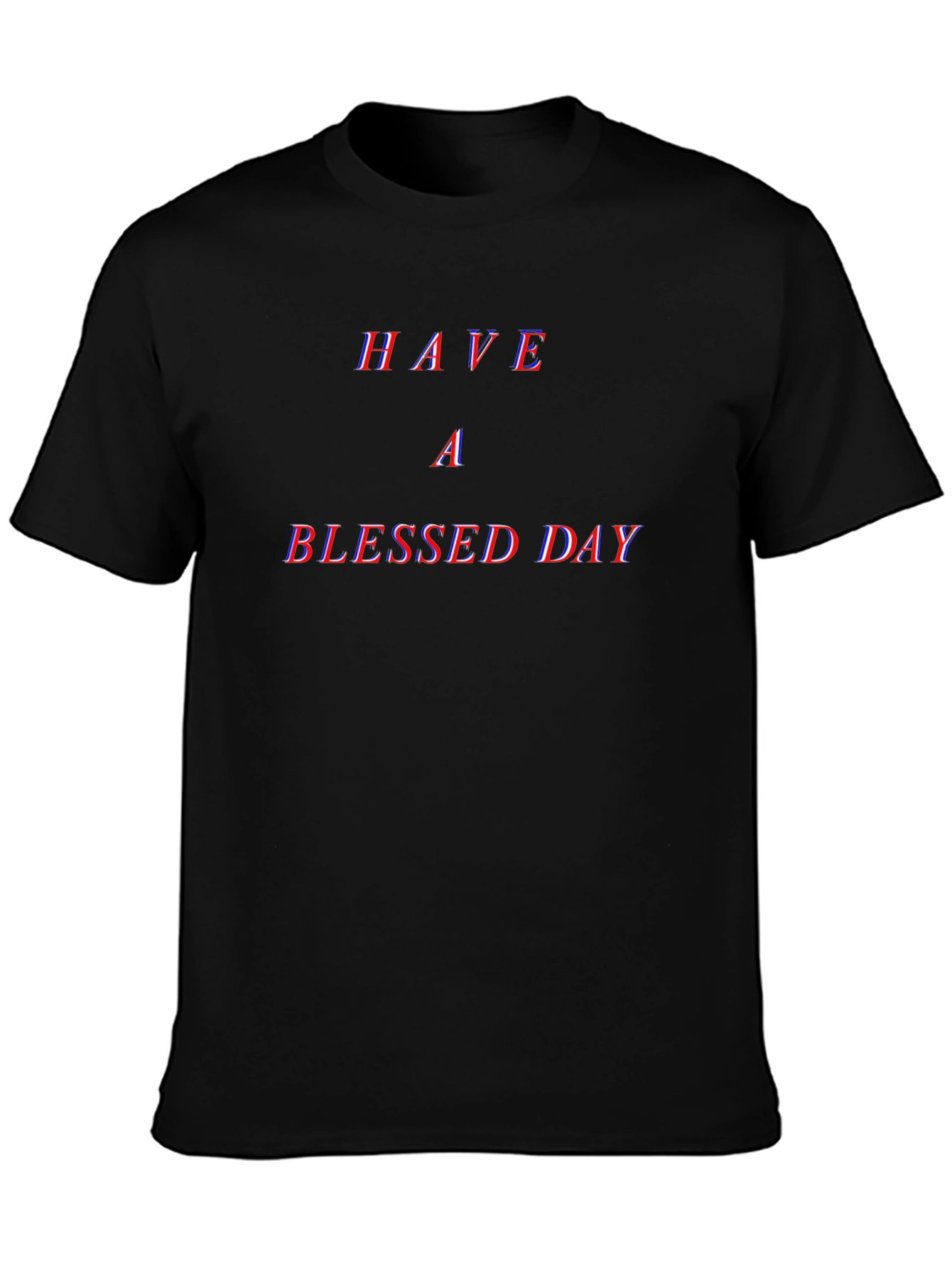 Black Blessed Day Graphic Tee - Stylish Comfort view 3