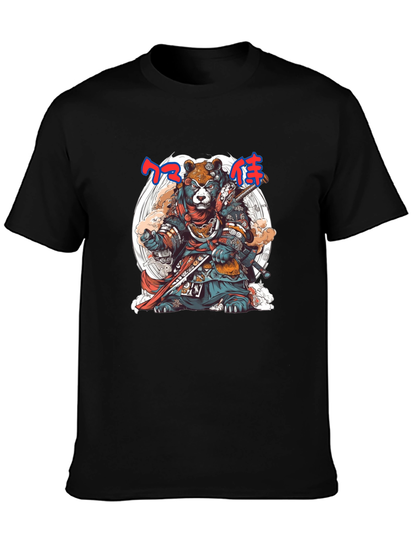 Samurai Bear Graphic Tee - Unique Design - 3