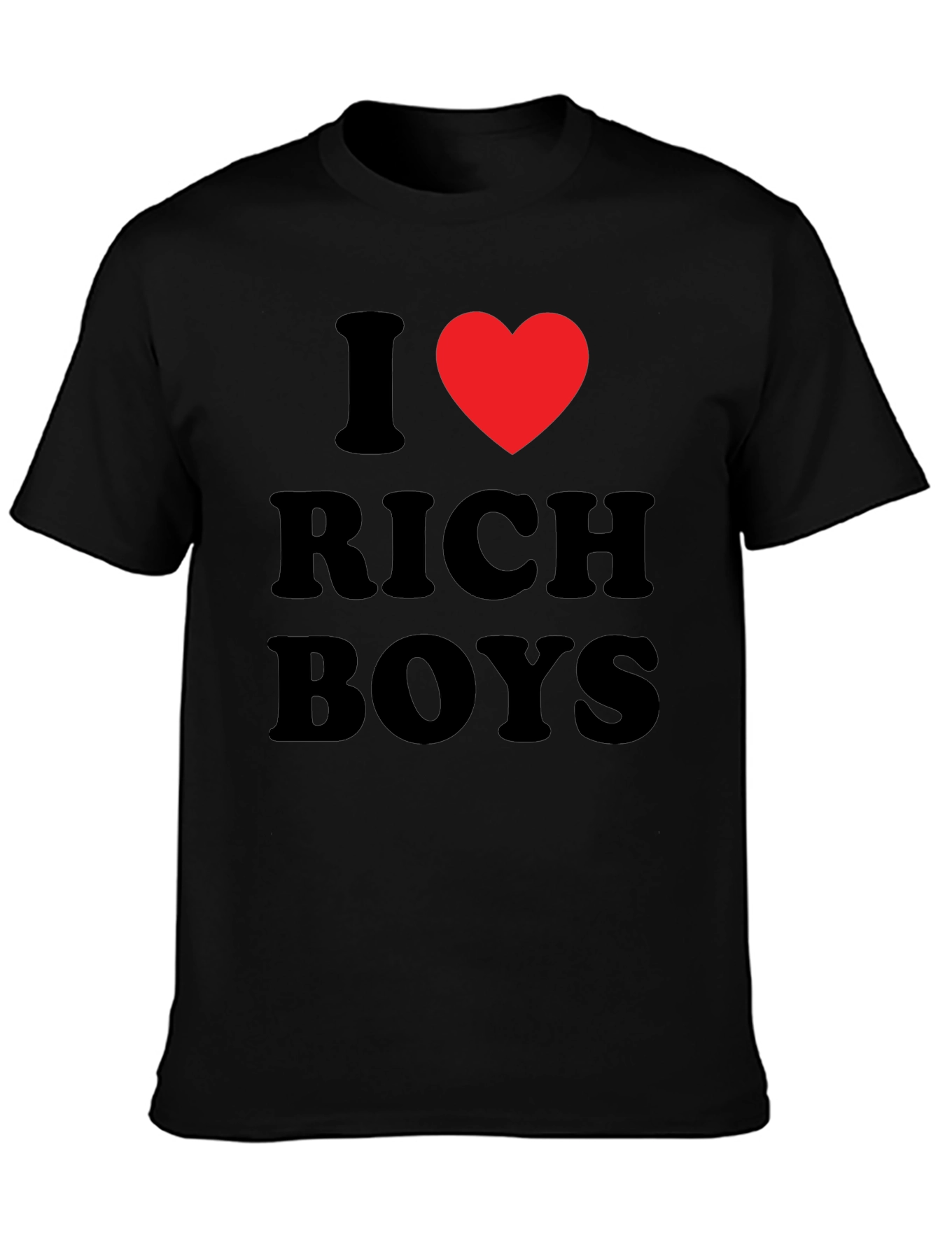 Black I Heart Rich Boys Black T-Shirt view 3