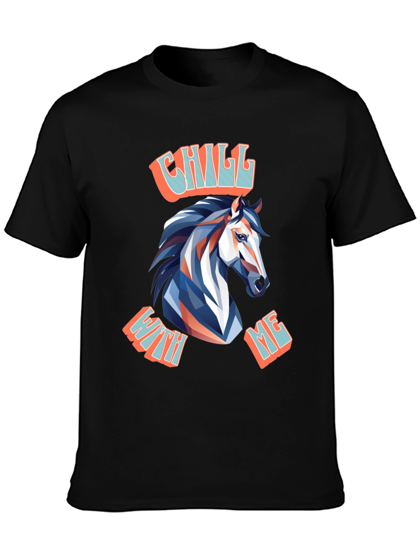 Black Chill With Me Graphic T-Shirt view 3