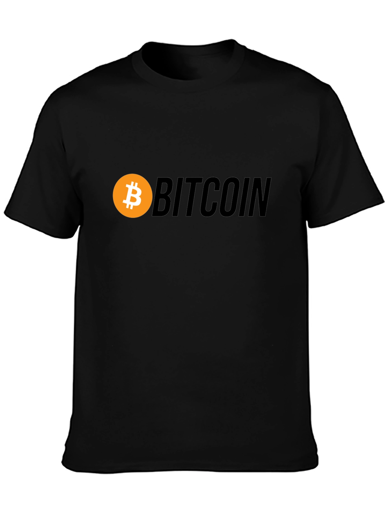 Black Bitcoin Black T-Shirt view 3