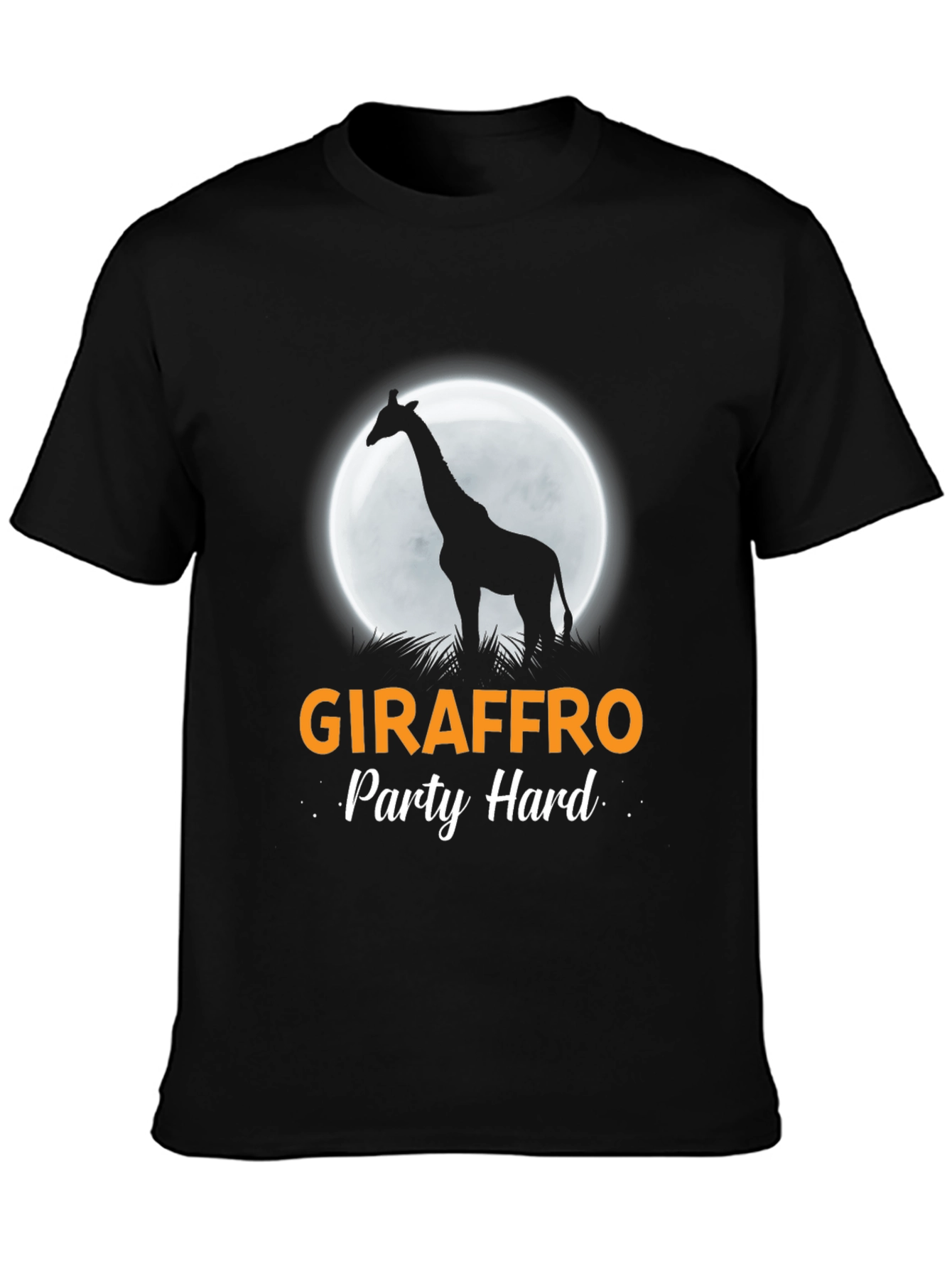 Black Giraffro Party Hard T-Shirt view 3