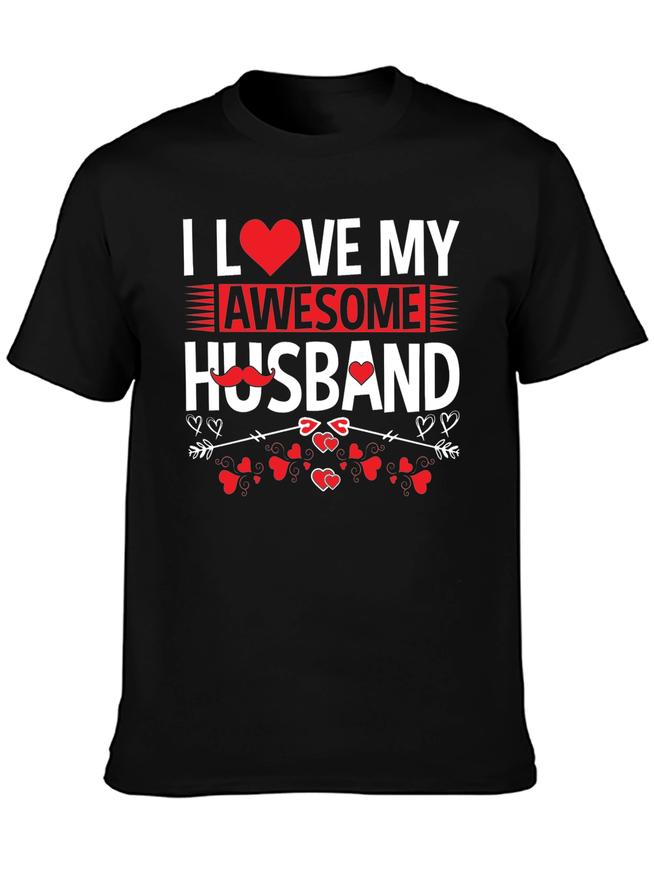 Black I Love My Awesome Husband Graphic Tee view 3