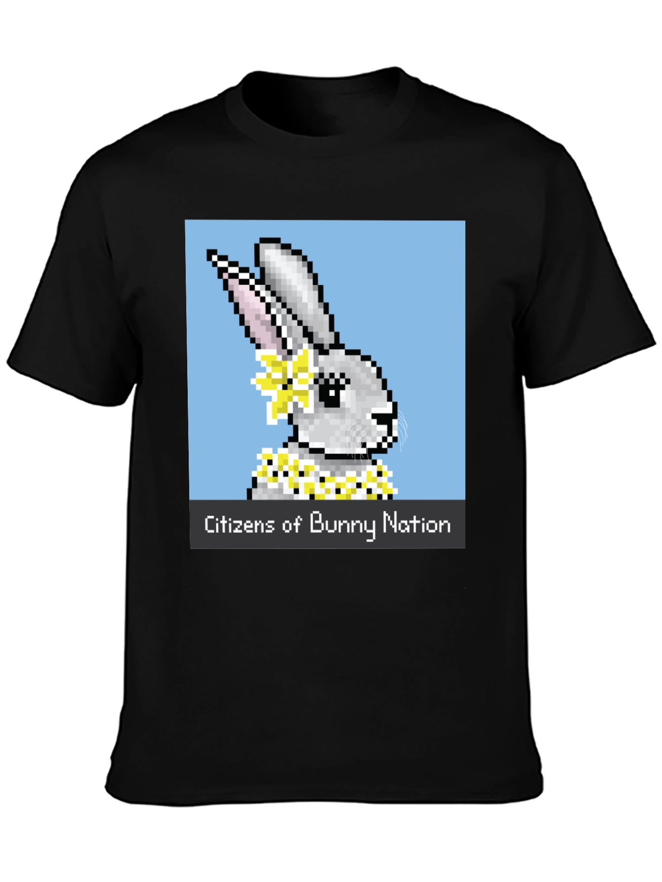 Black Citizens of Bunny Nation T-Shirt view 3