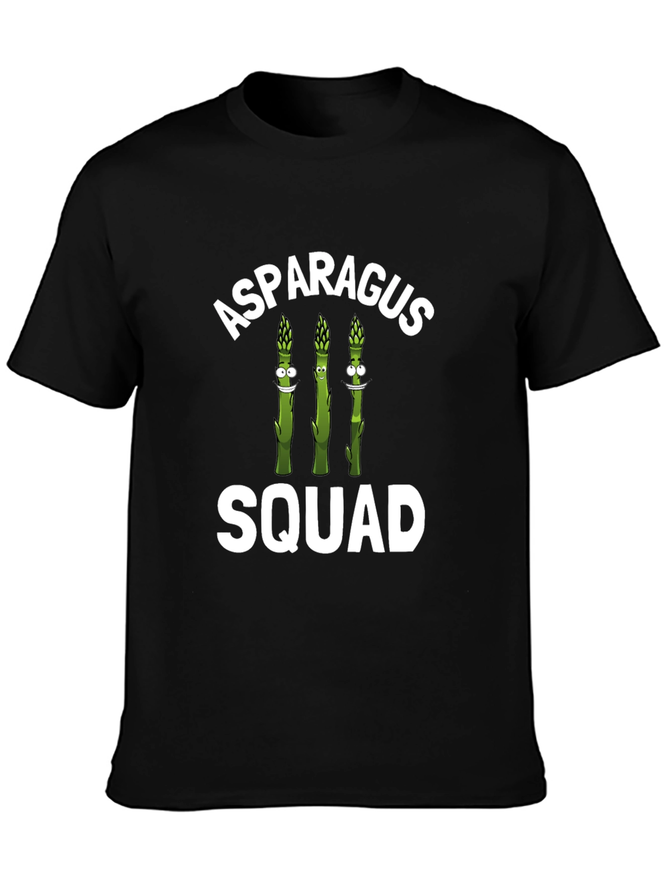 Black Asparagus Squad Graphic T-Shirt view 3