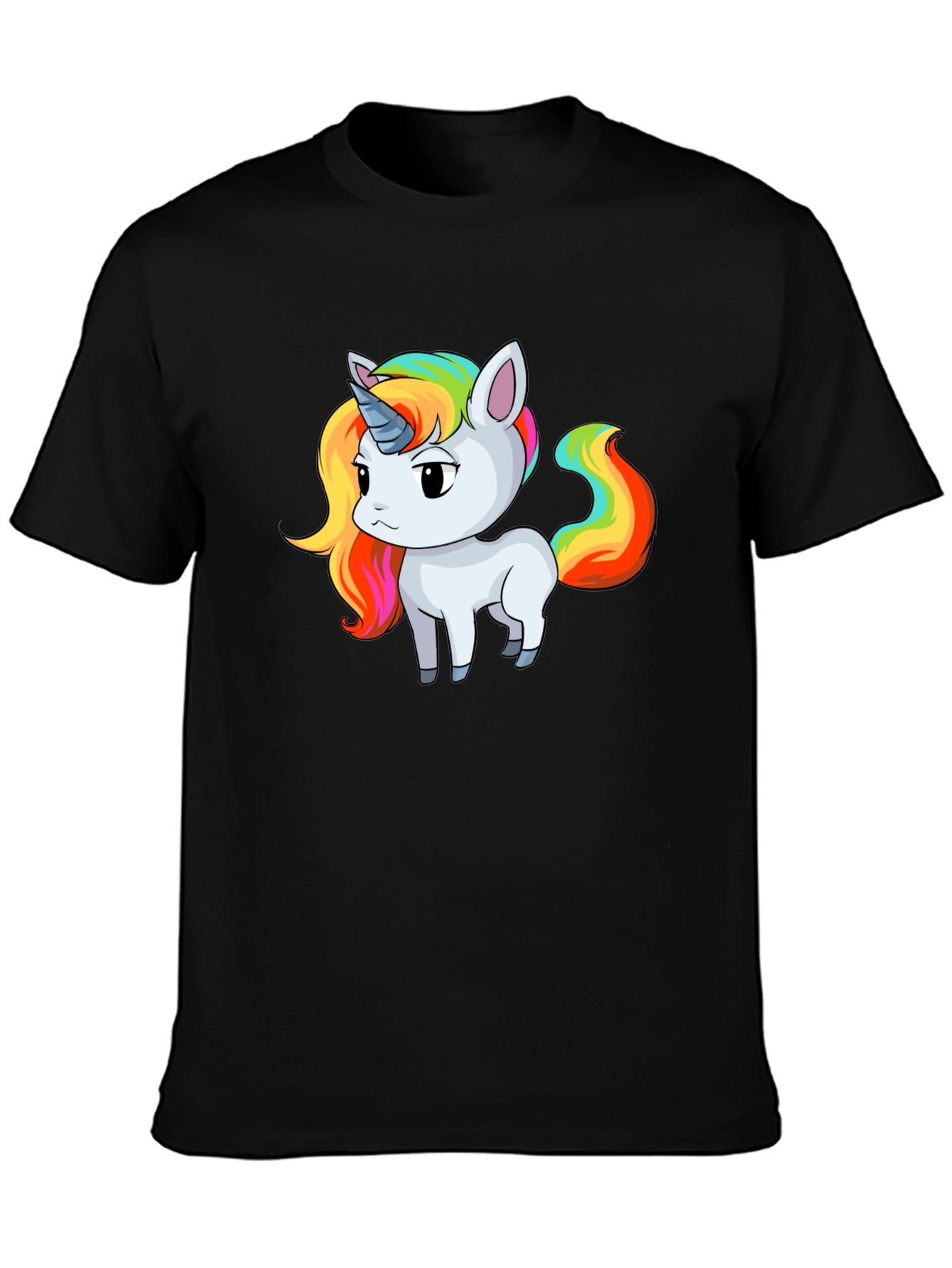 Black Unicorn Graphic Tee - Fun, Unique Design view 3
