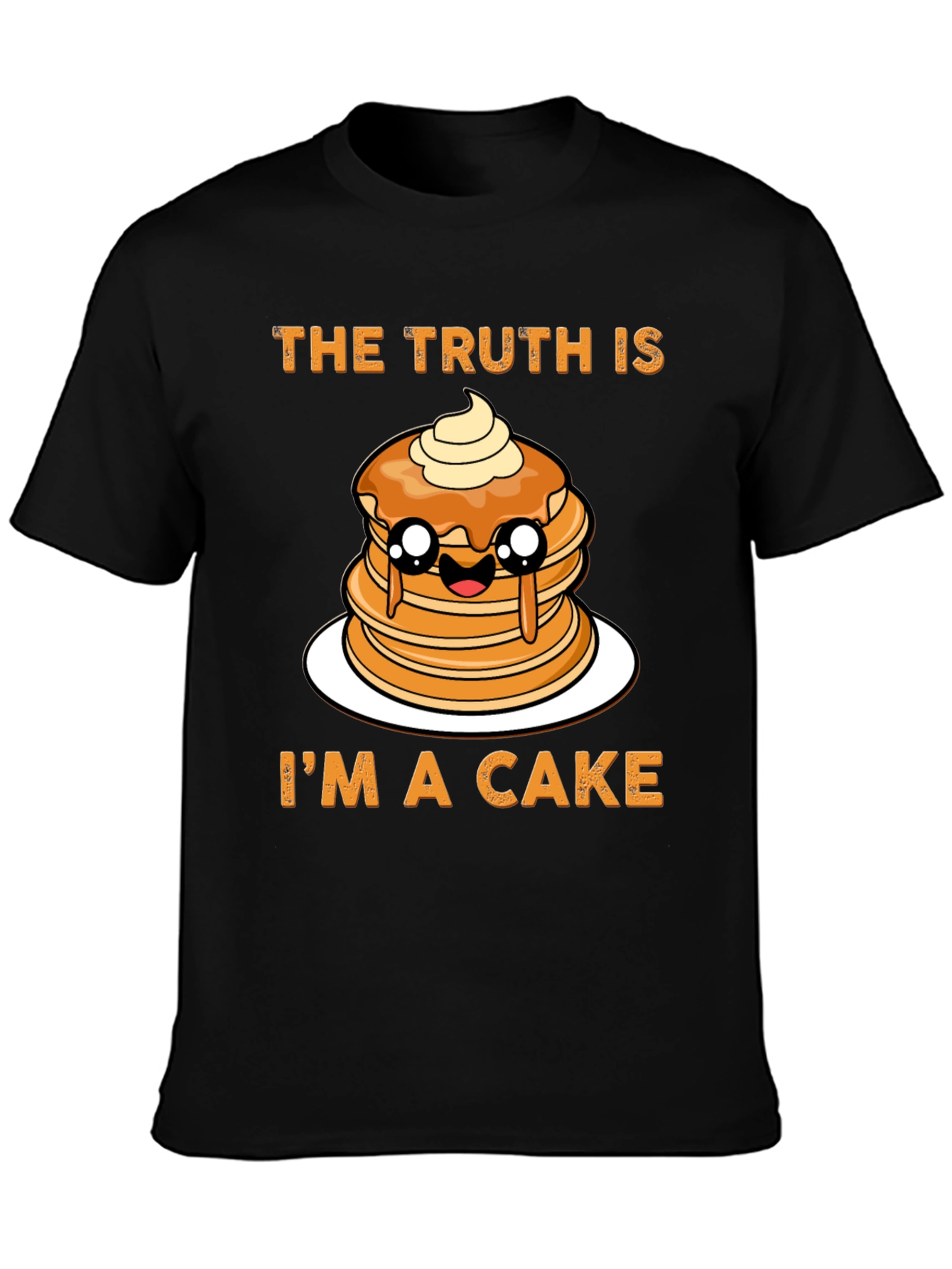 Black The Truth Is I'm A Cake T-Shirt view 3
