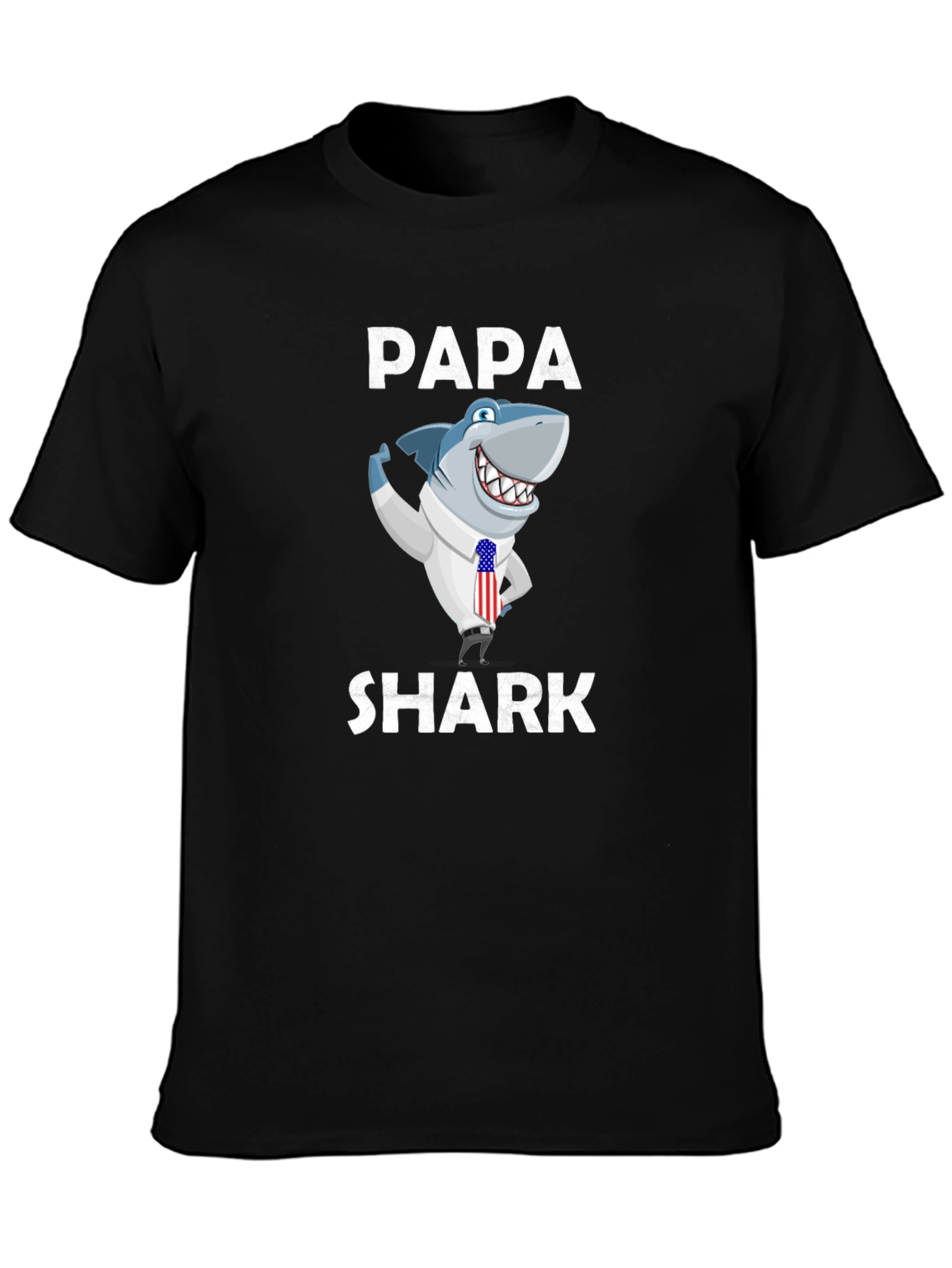 Papa Shark Graphic Tee - Novelty Shirt - 3