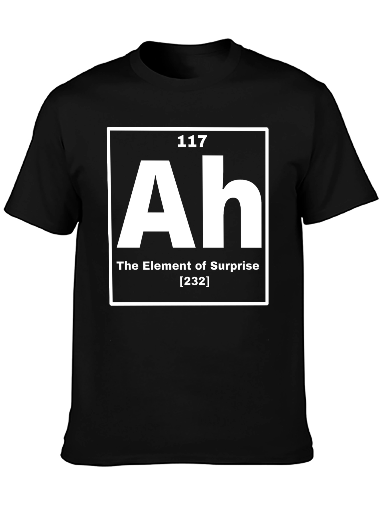 Black Element of Surprise T-Shirt - Funny Science Tee view 3