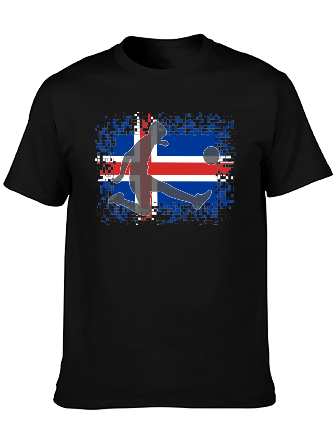 Iceland Soccer Flag Graphic T-Shirt - 3