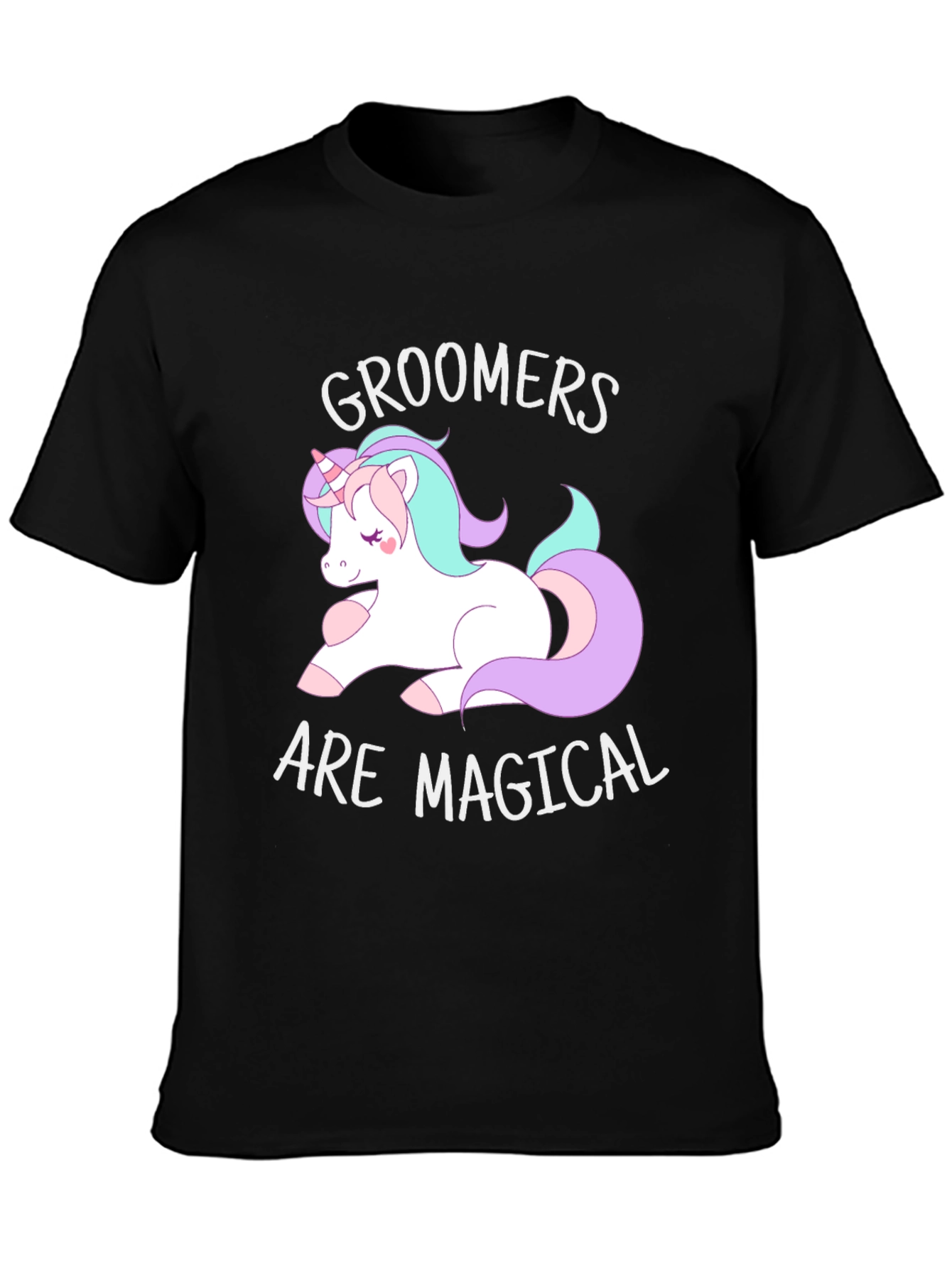 Groomers are Magical T-Shirt, Cute Unicorn Graphic Tee - 3