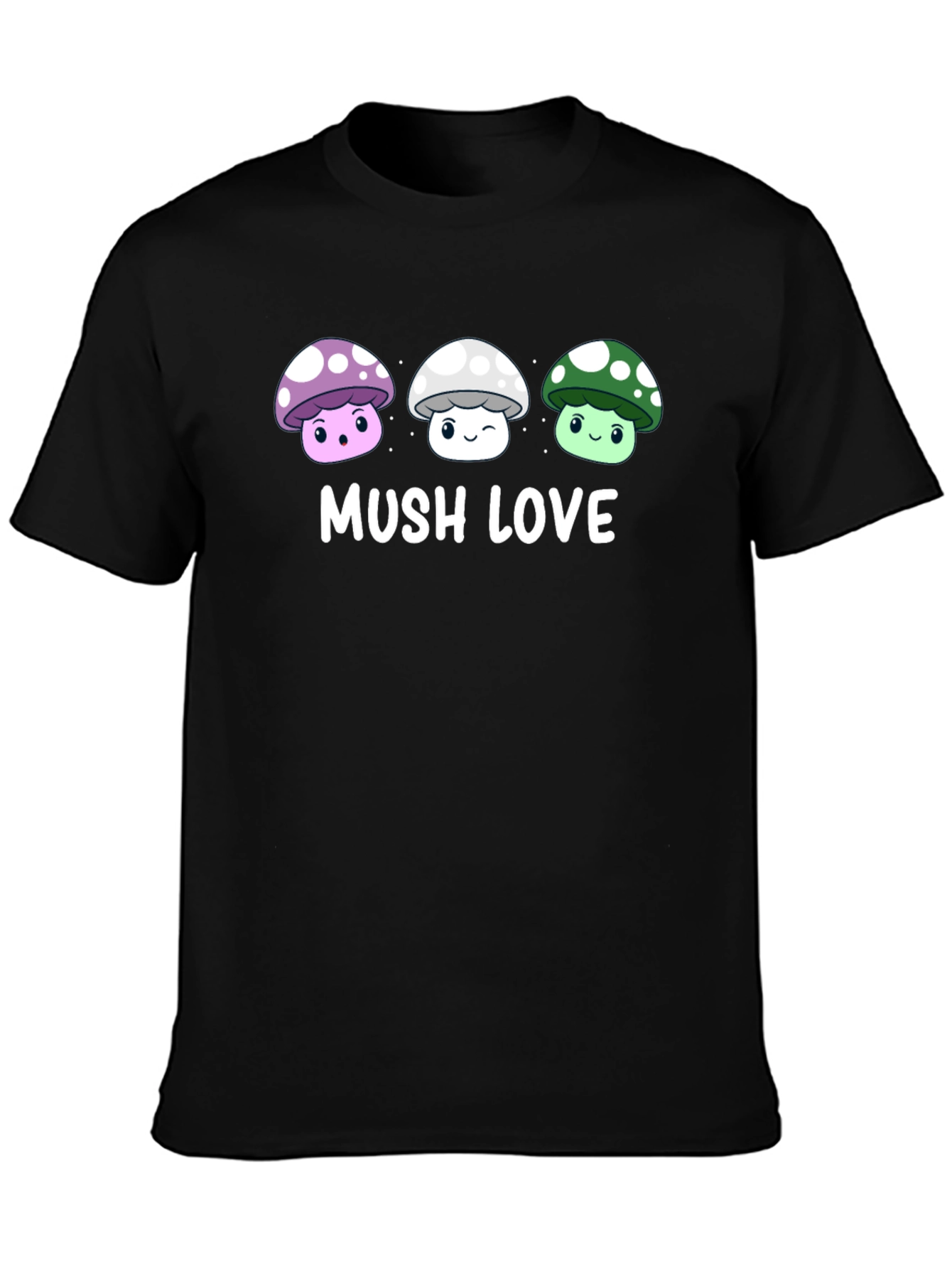 Black Mushroom Lover Graphic Tee view 3