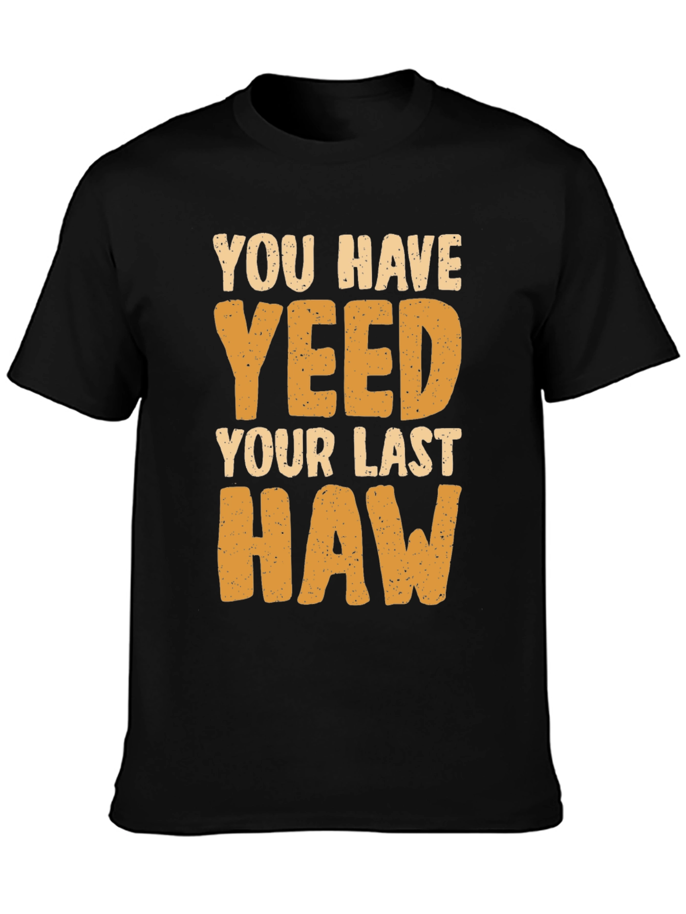 Black You Have Yeeted Your Last Haw Funny T-Shirt view 3