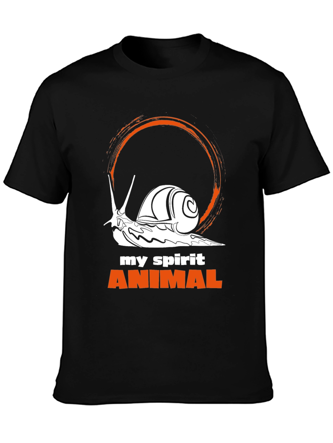 Black Snail Spirit Animal Graphic Tee - Unique Design, Stylish Comfort view 3