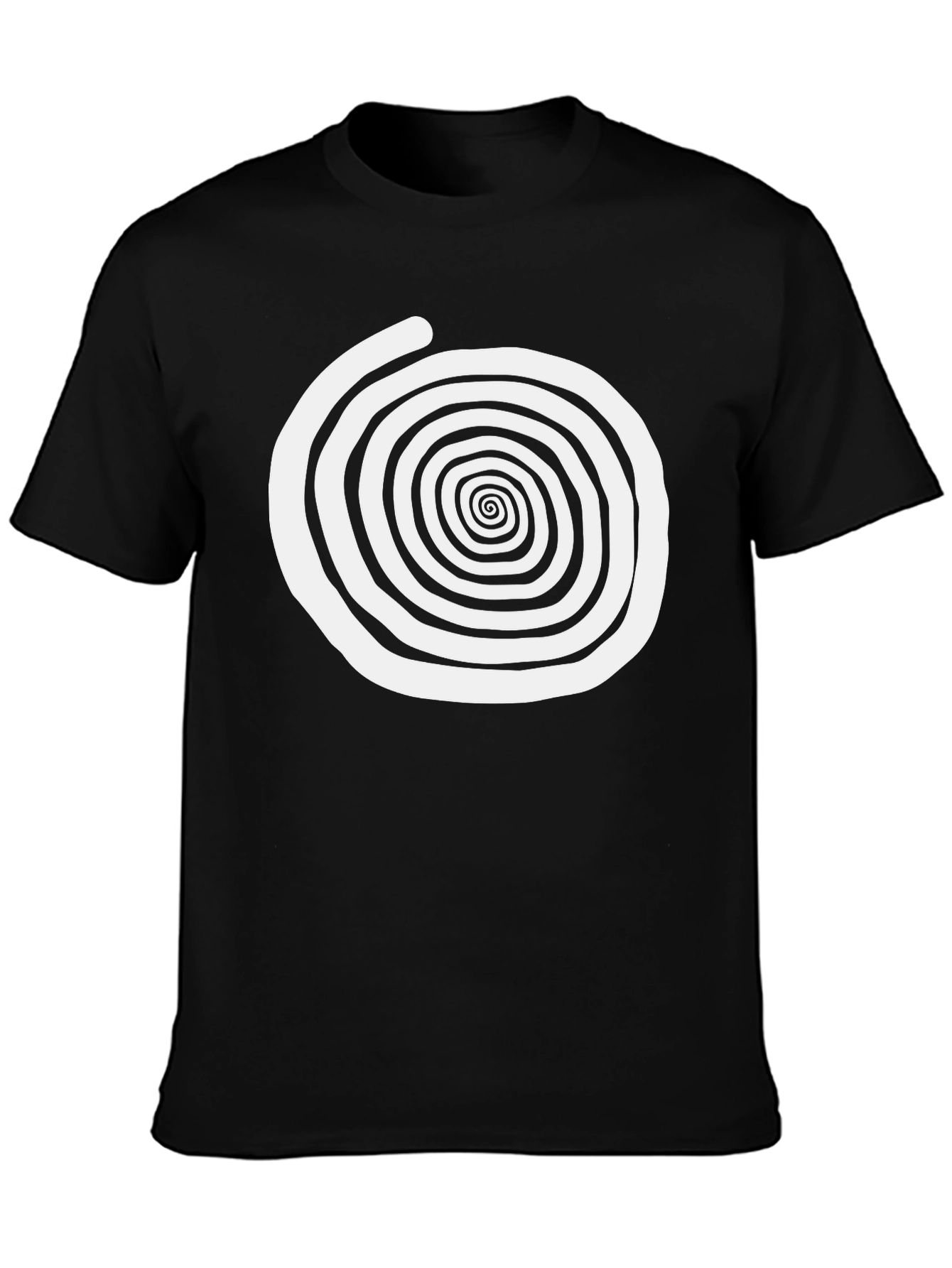Black Spiral Graphic Tee - Unique Design, Comfortable Fit view 3