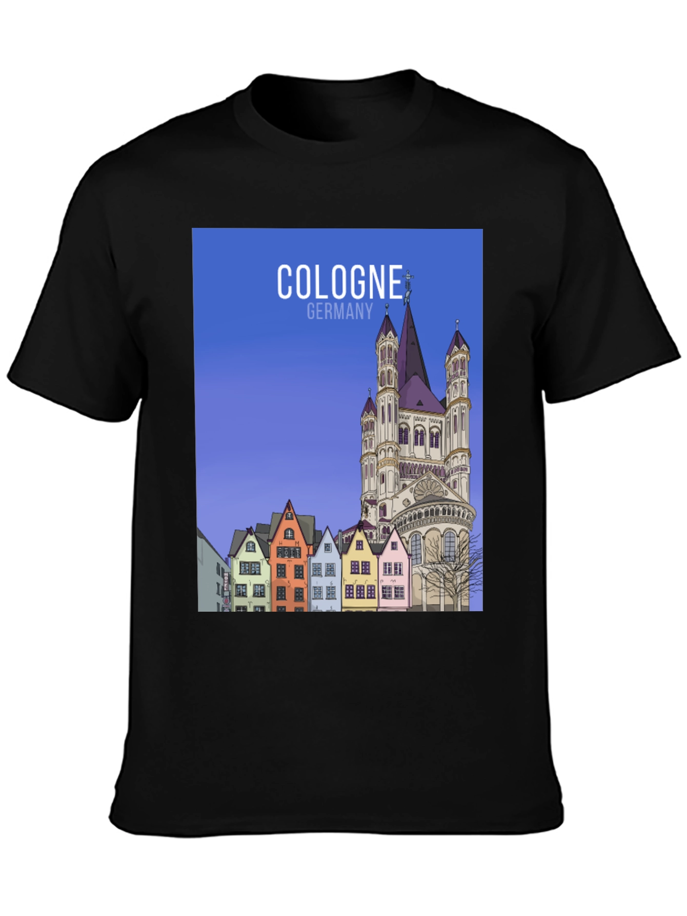 Cologne Germany Tee - Cityscape Graphic T-Shirt - 3