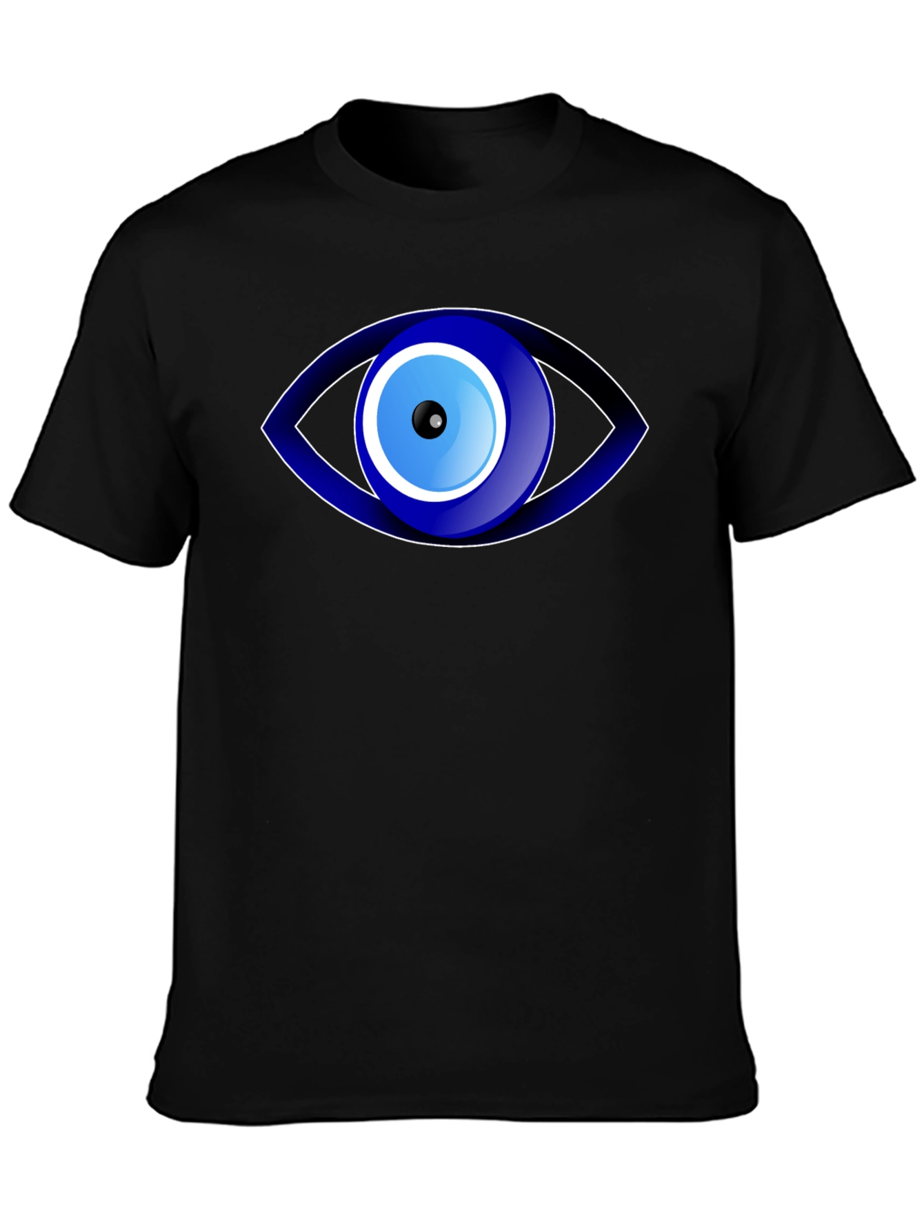 Black Evil Eye Graphic T-Shirt - Protection Amulet Tee view 3