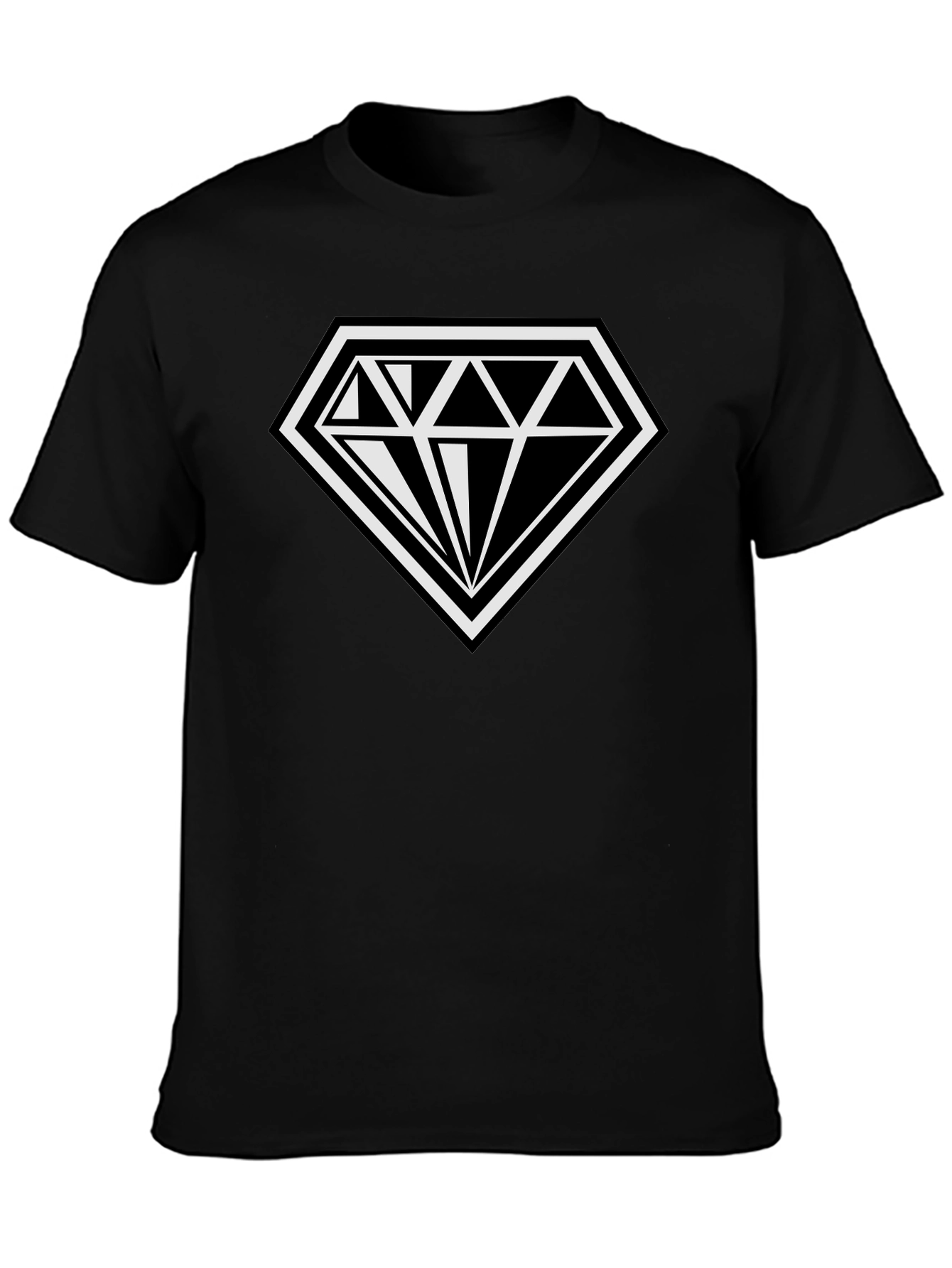Black Diamond Logo T-Shirt - Classic Black Tee view 3