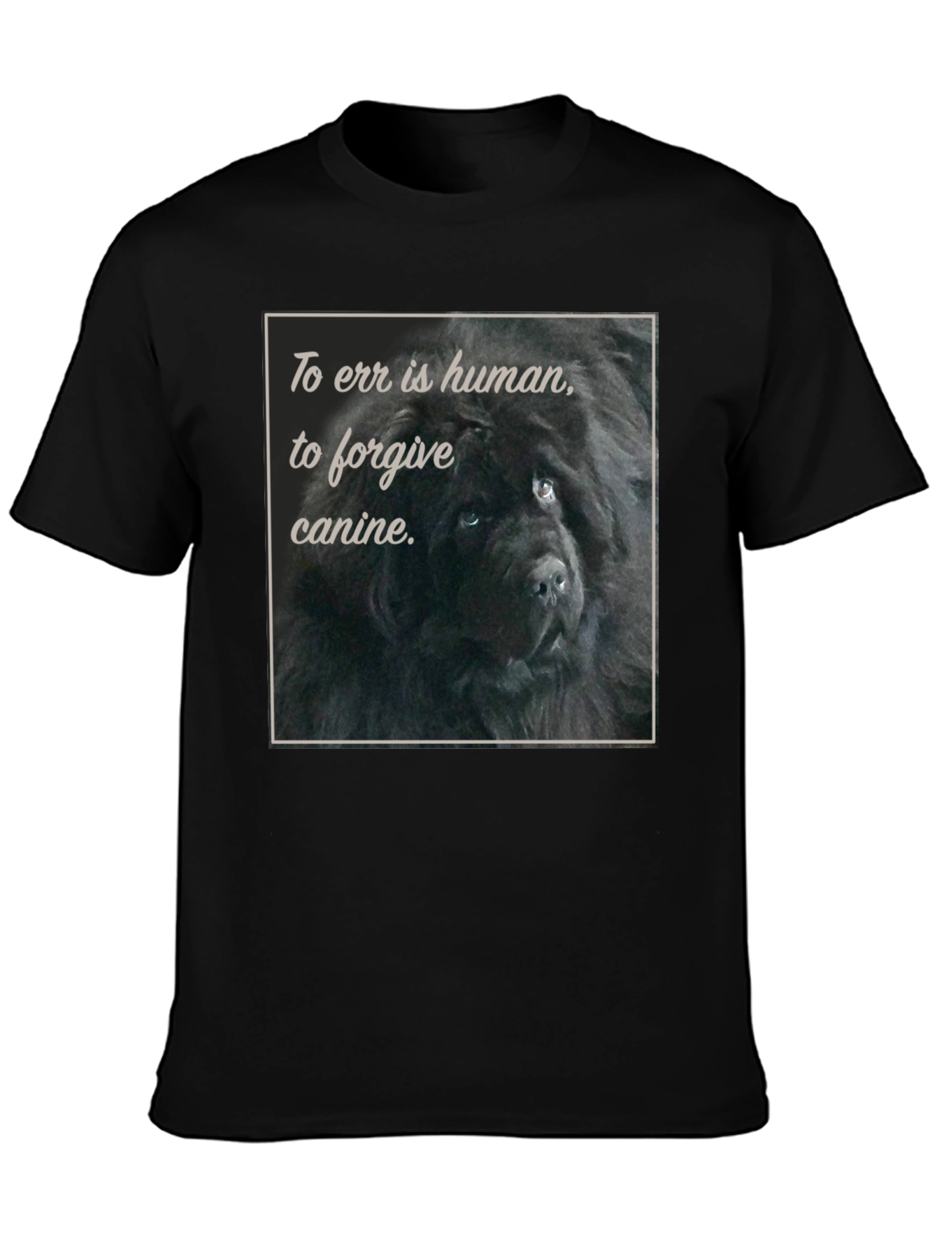Black To Err is Human Dog T-Shirt view 3