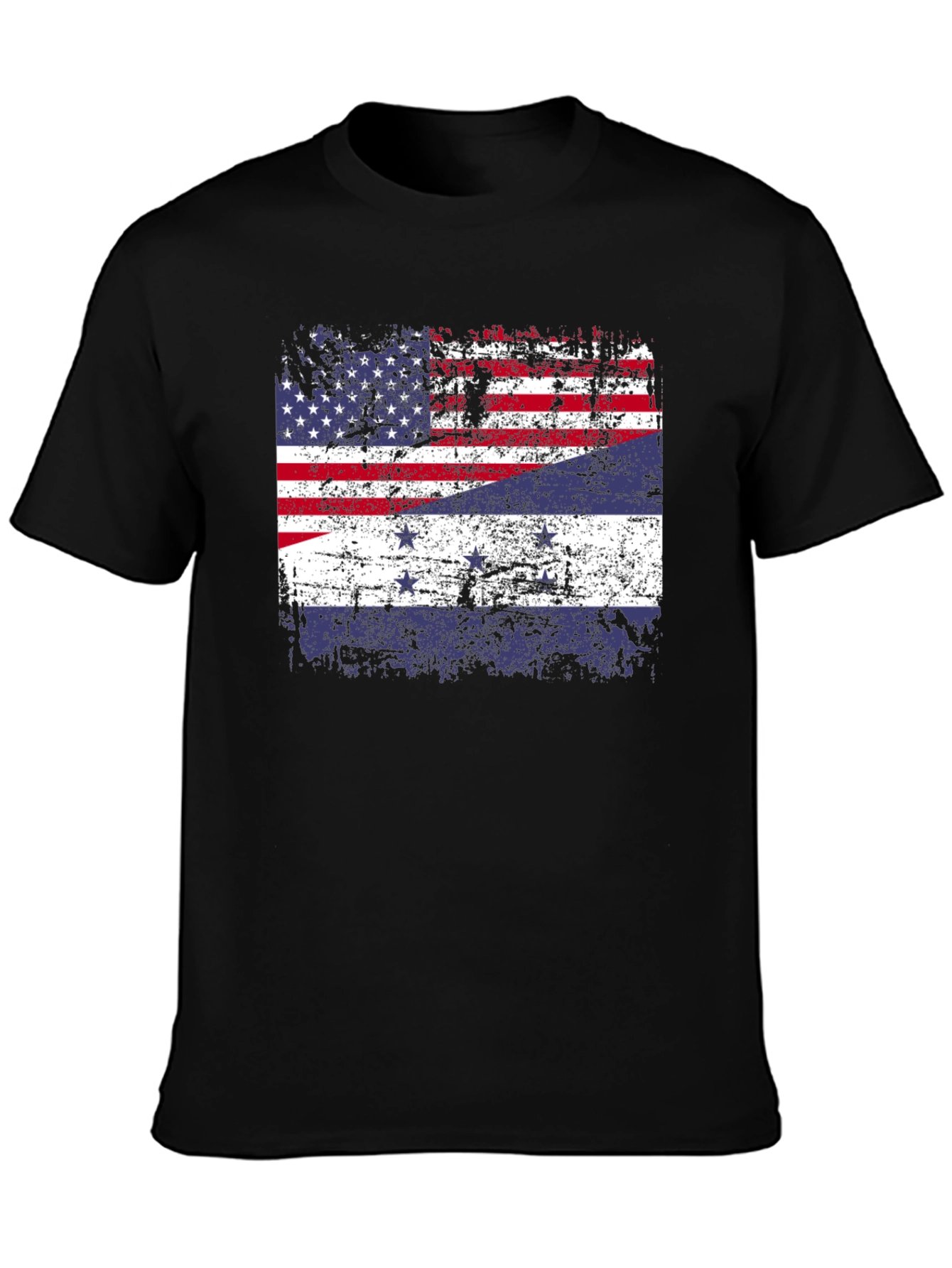 Distressed American-Dutch Flag T-Shirt - 3
