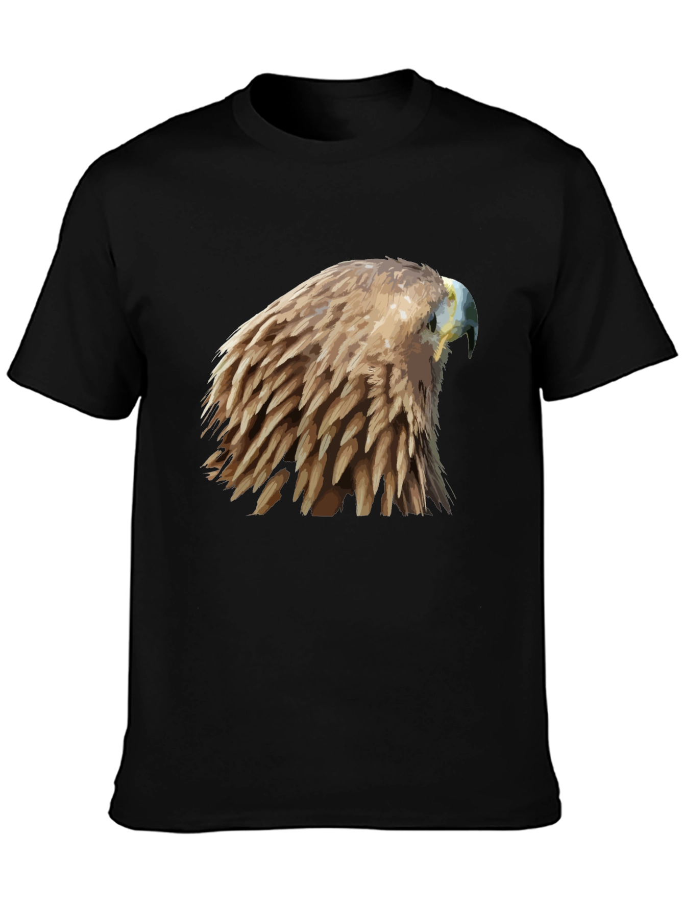 Black Eagle Graphic T-Shirt - Unique Bird Design view 3