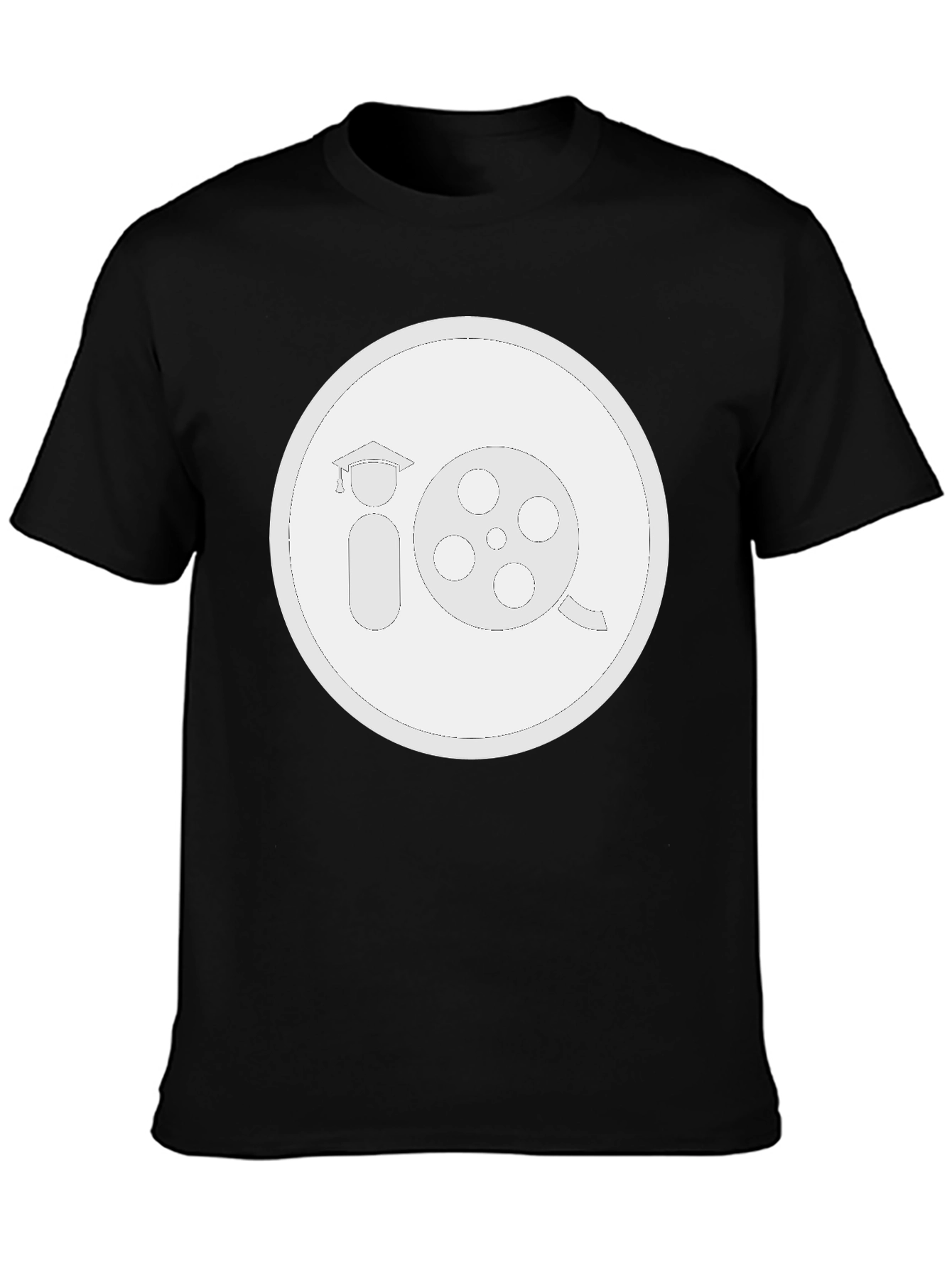 Black Film School T-Shirt - Black Crew Neck Tee view 3