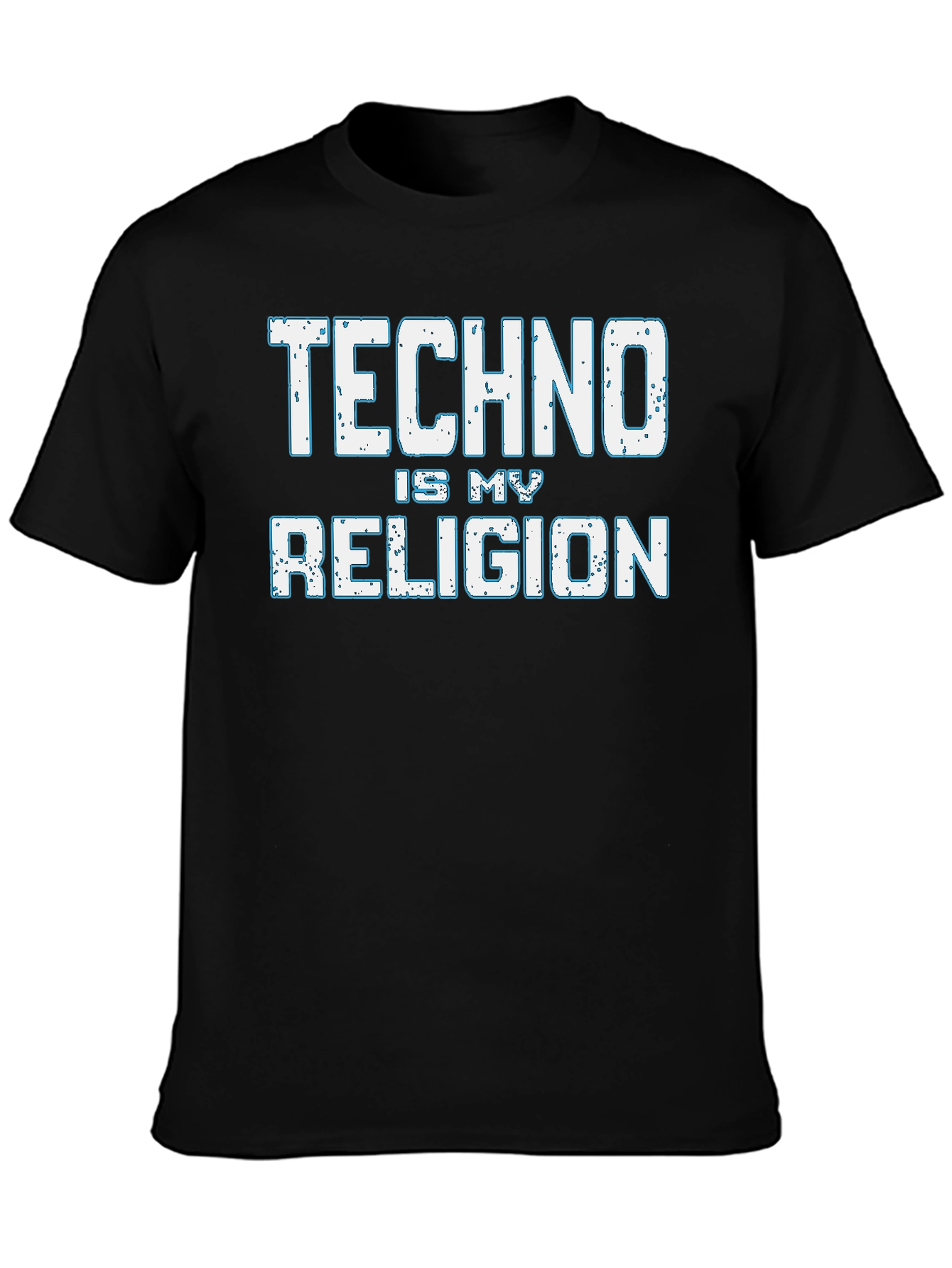 Black Techno is My Religion T-Shirt - Music Lover Tee view 3